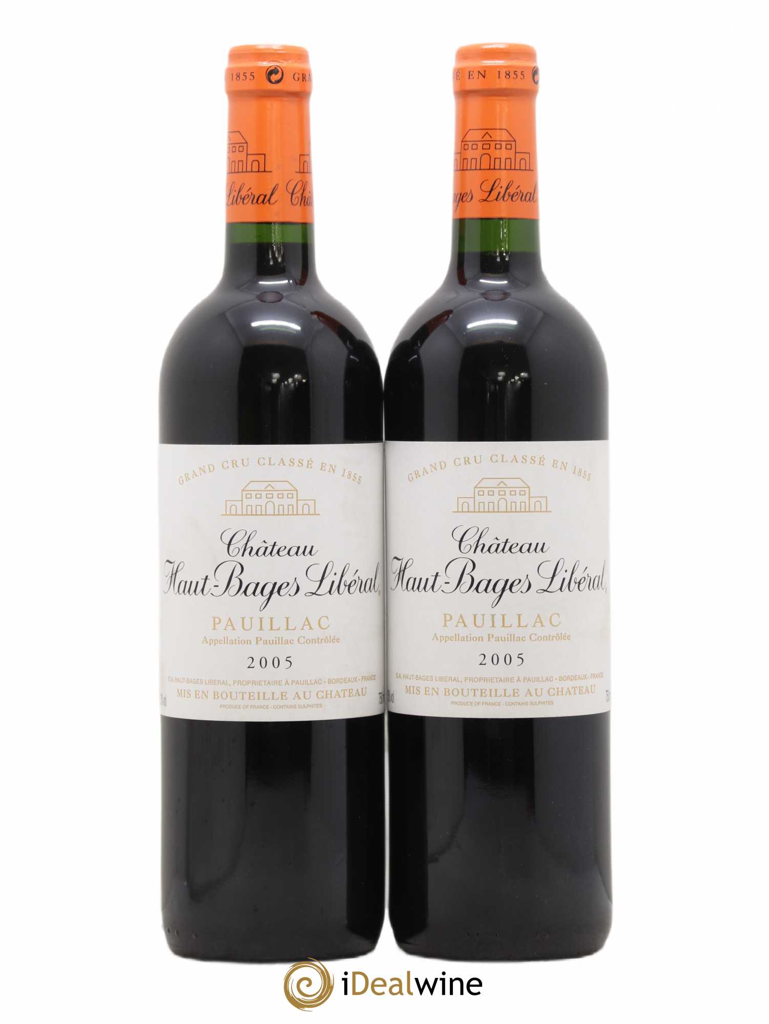 Château Haut Bages Libéral 5ème Grand Cru Classé 2005 - Lot de 2 bouteilles - 0