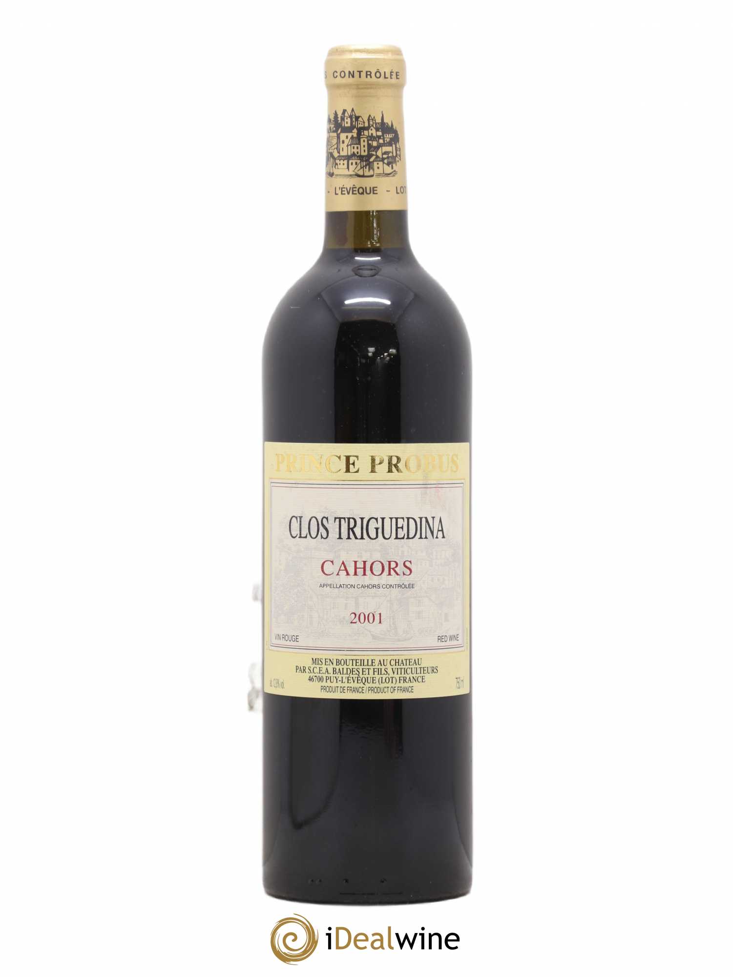 Cahors Clos Triguedina Probus Jean-Luc Baldès 2001 - Lot de 1 bouteille - 0