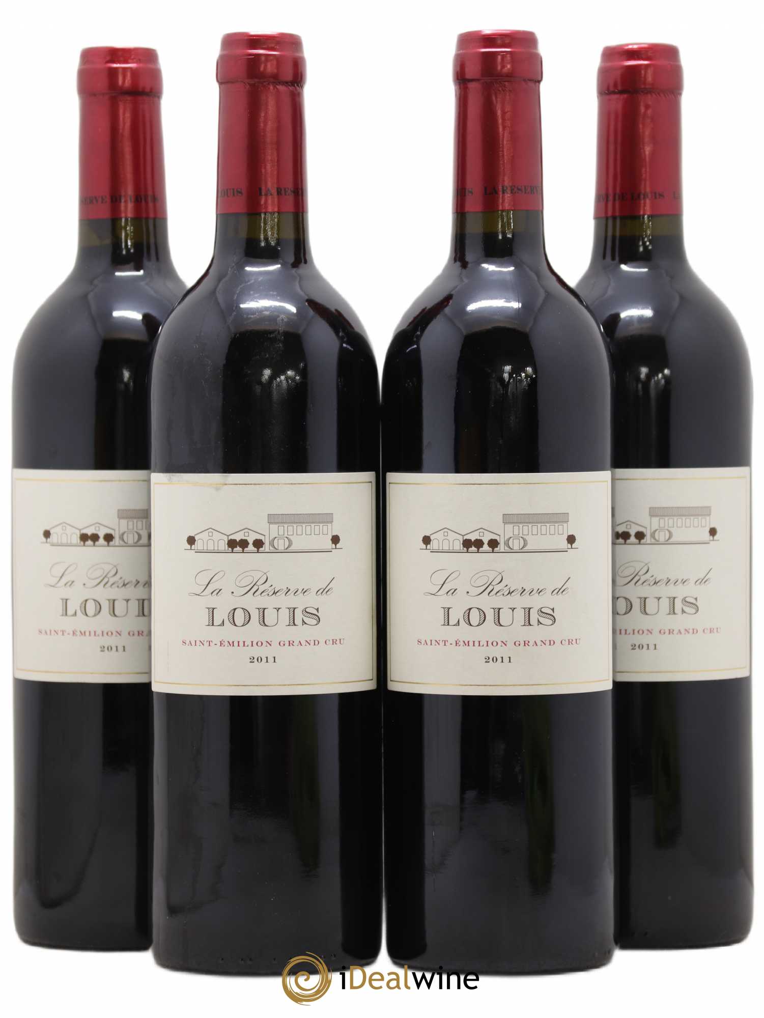 Saint-Émilion Grand Cru La Réserve de Louis 2011 - Posten von 4 Flaschen - 0