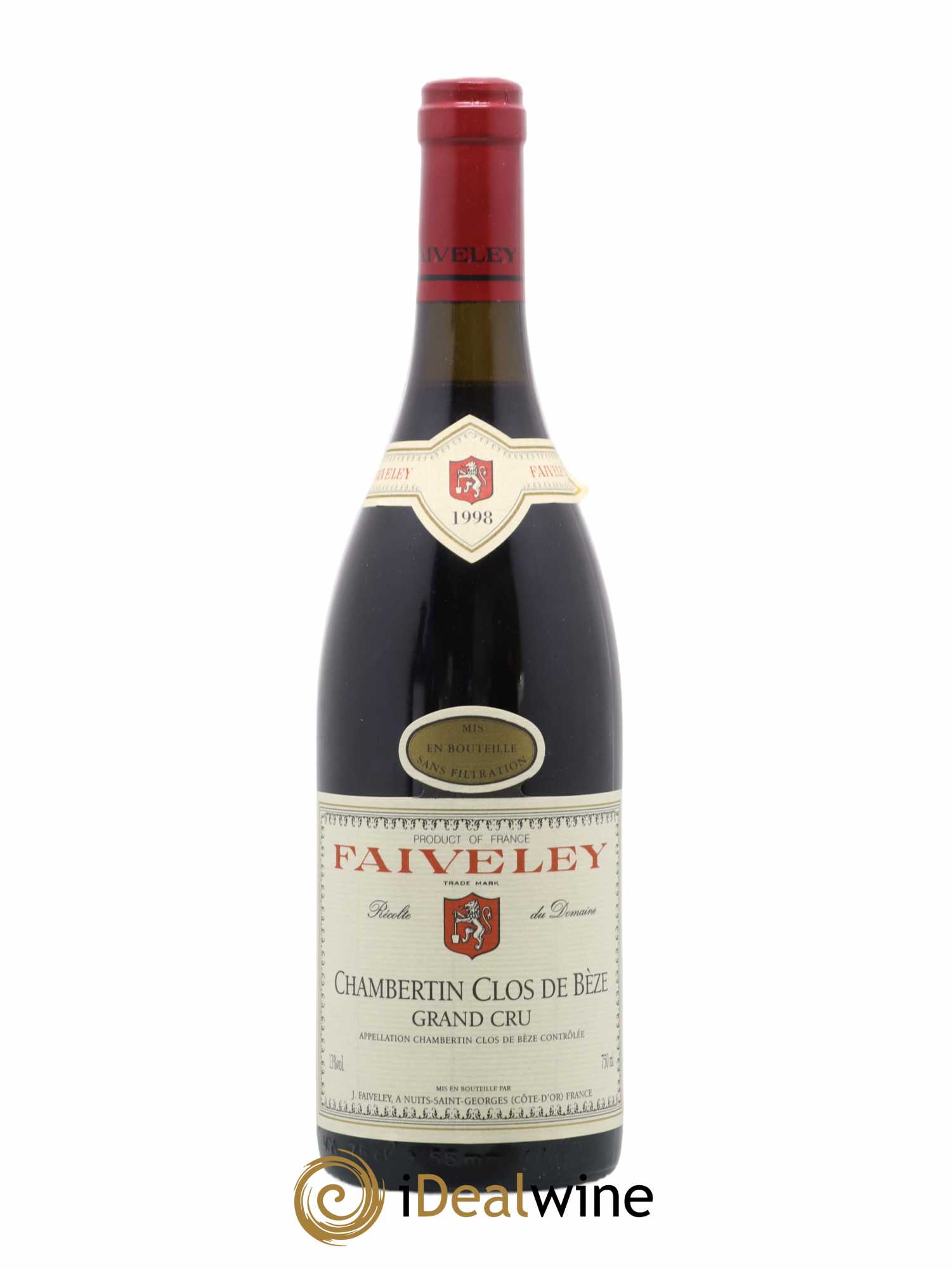 Chambertin Clos de Bèze Grand Cru Faiveley 1998 - Lot de 1 bouteille - 0