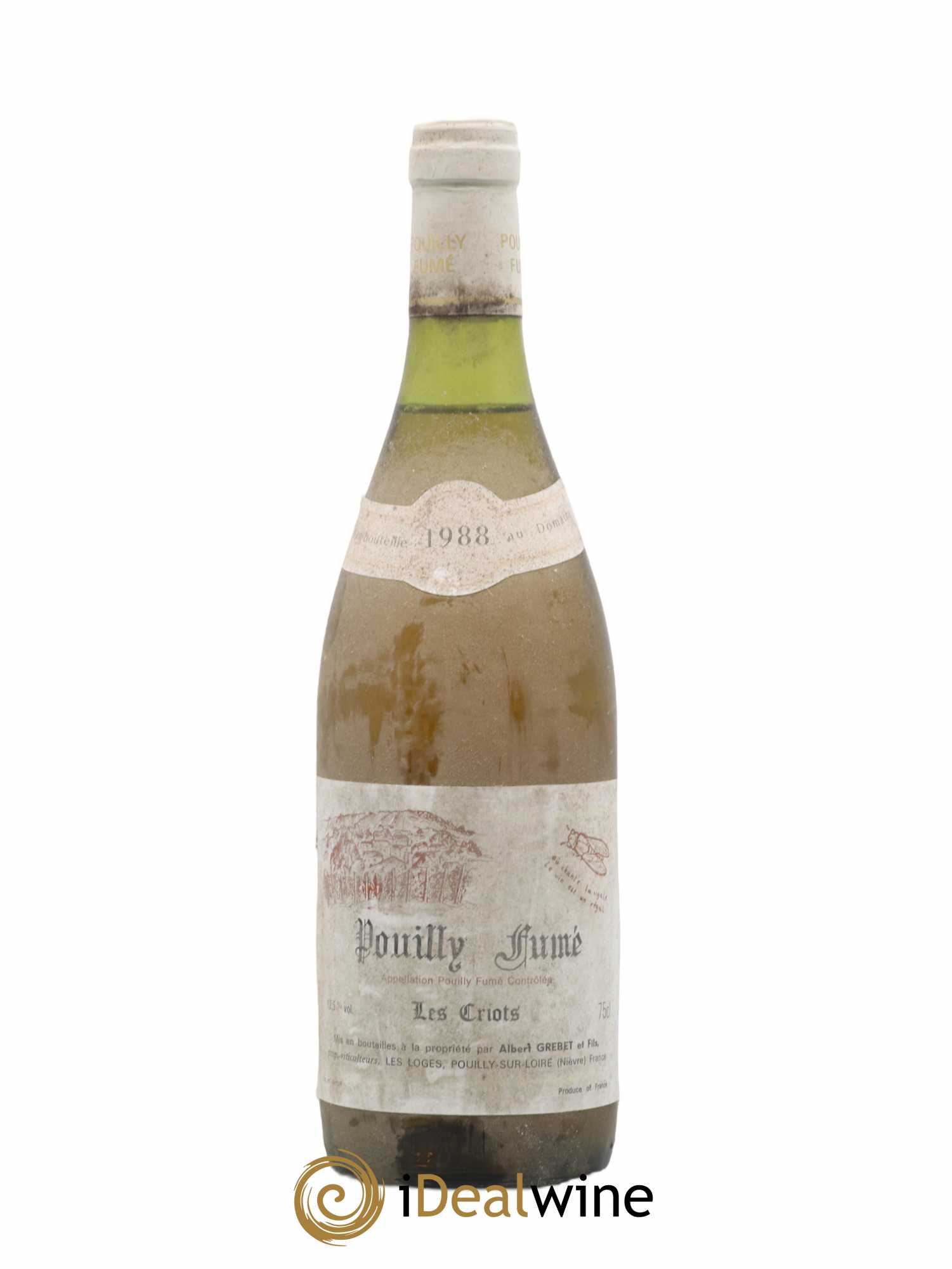 Pouilly-Fumé Les Criots Albert Grebet (sans prix de réserve) 1988 - Lot de 1 bouteille - 0