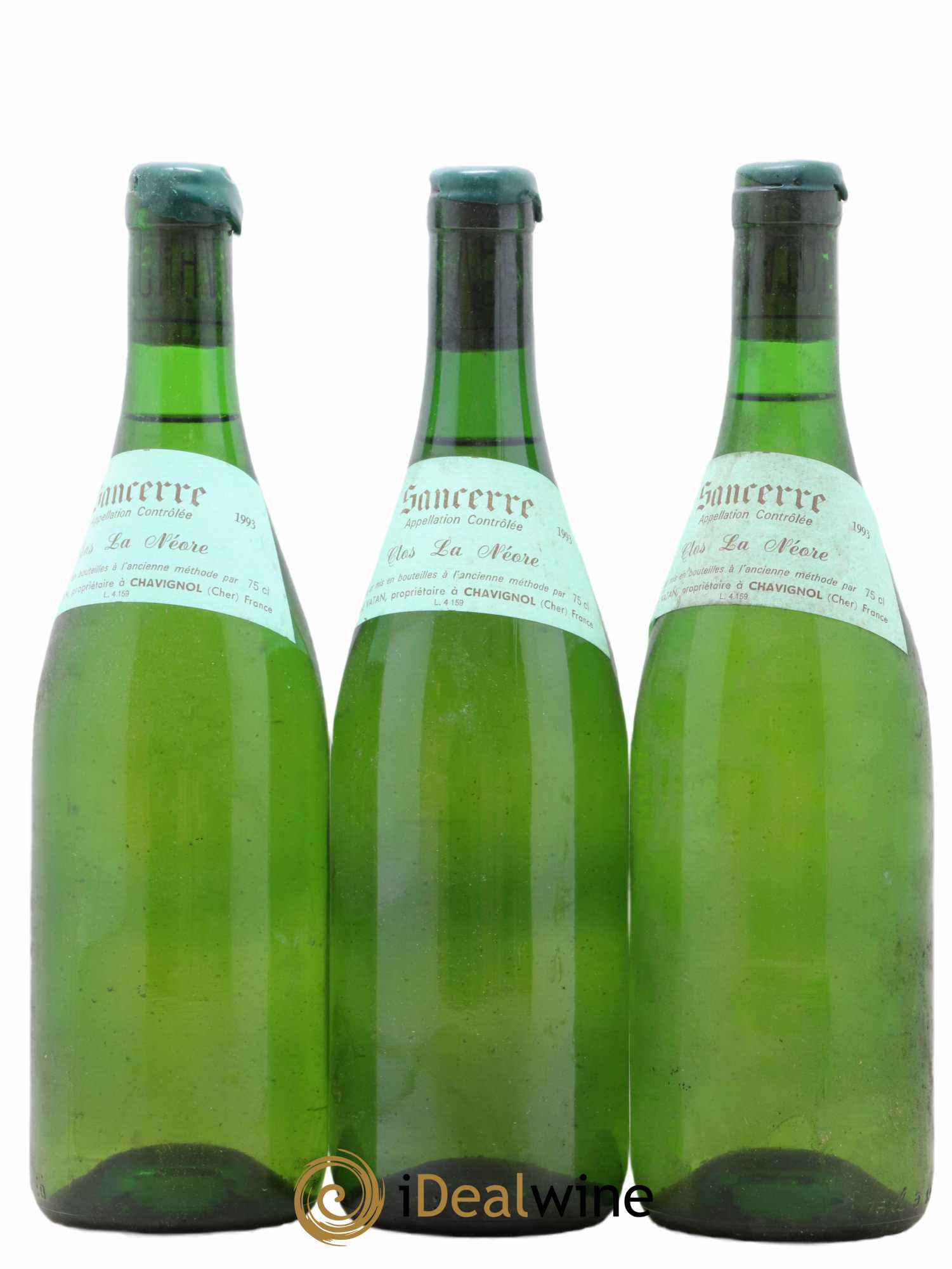 Sancerre Clos la Neore Edmond Vatan 1993 - Lot de 3 bouteilles - 0