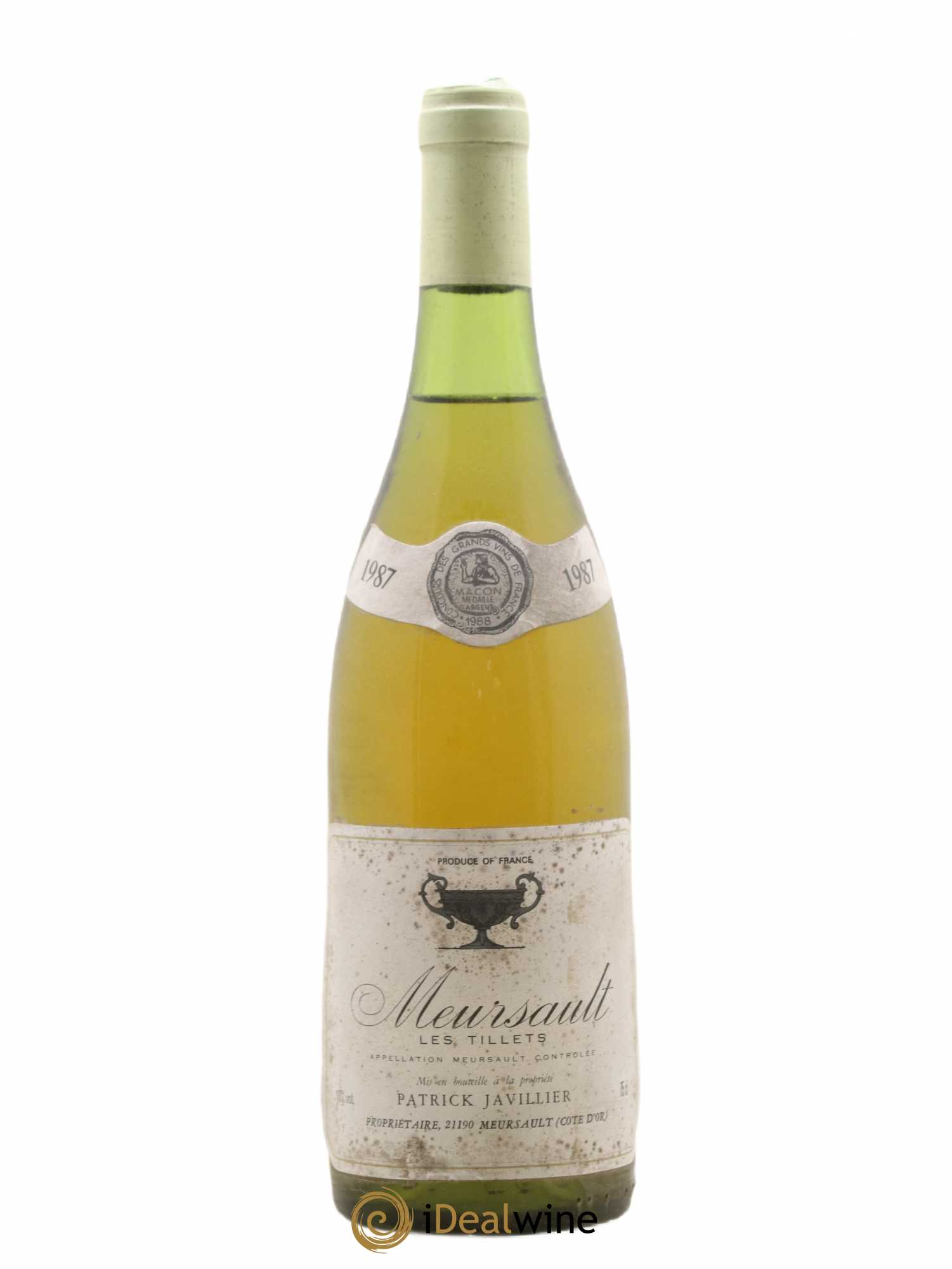 Meursault Les Tillets Patrick Javillier 1987 - Lot de 1 bouteille - 0