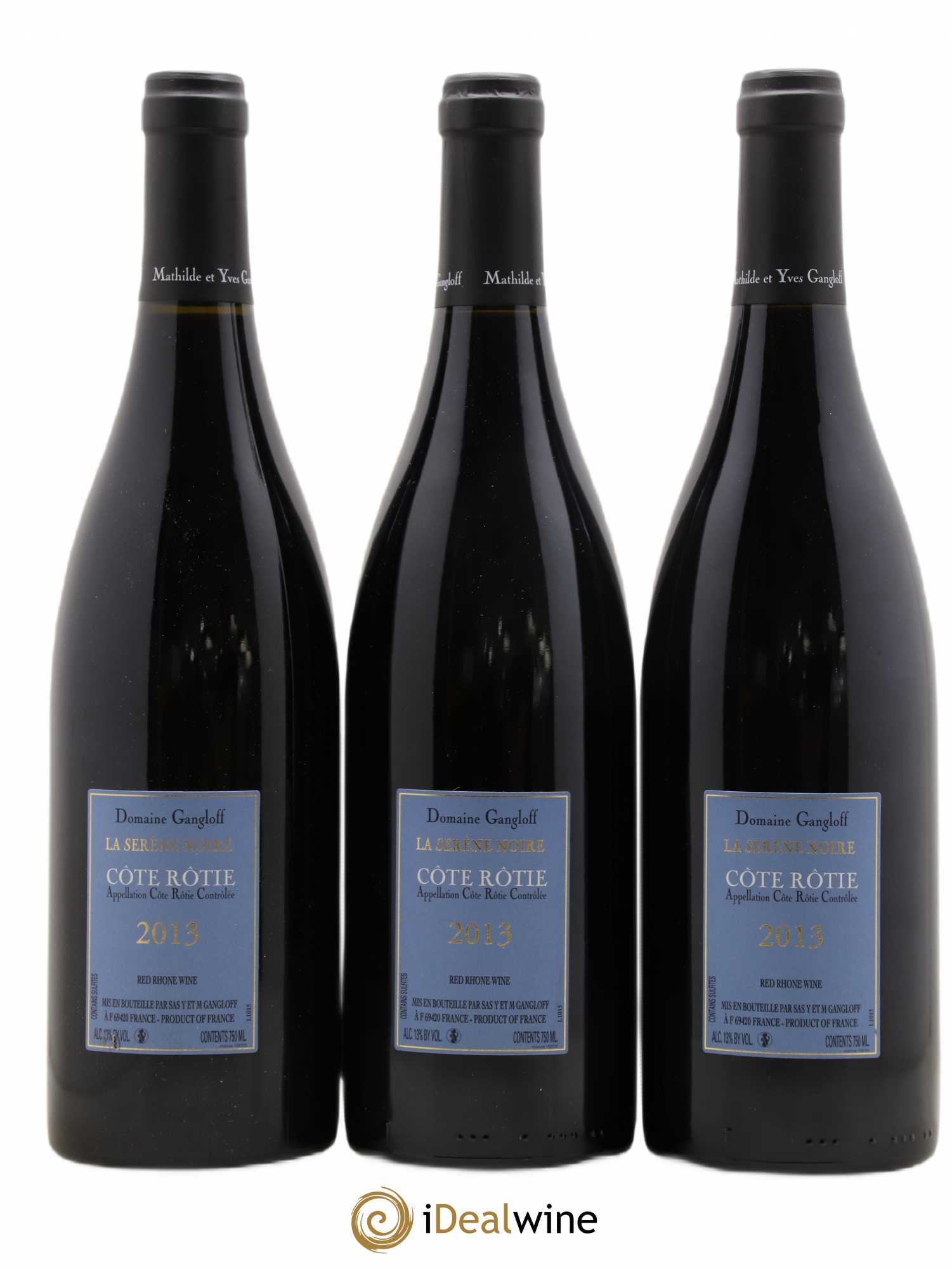 Côte-Rôtie La Sereine Noire Gangloff (Domaine) 2013 - Lot de 3 bouteilles - 1