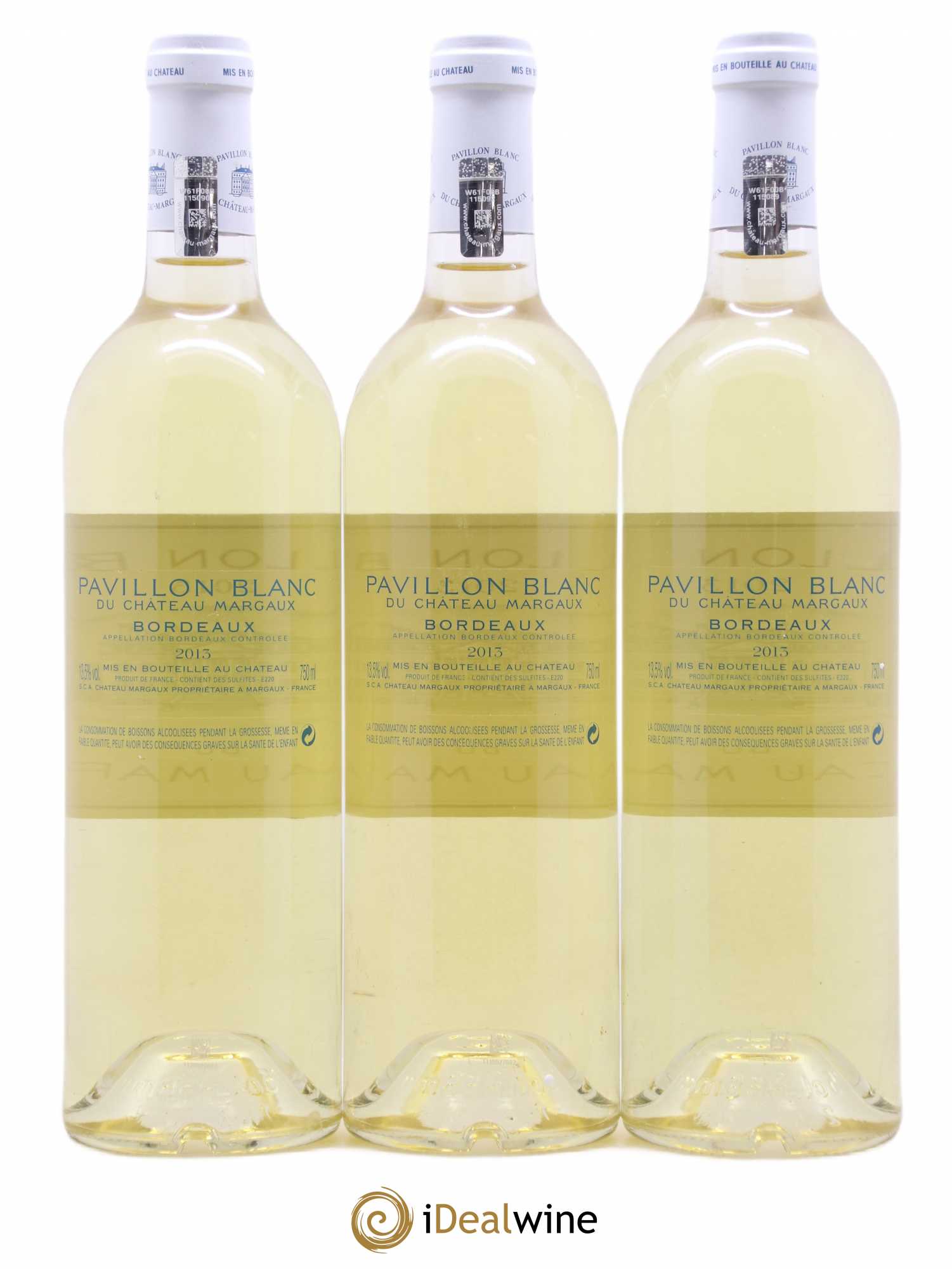 Pavillon Blanc du Château Margaux 2013 - Lot de 3 bouteilles - 1