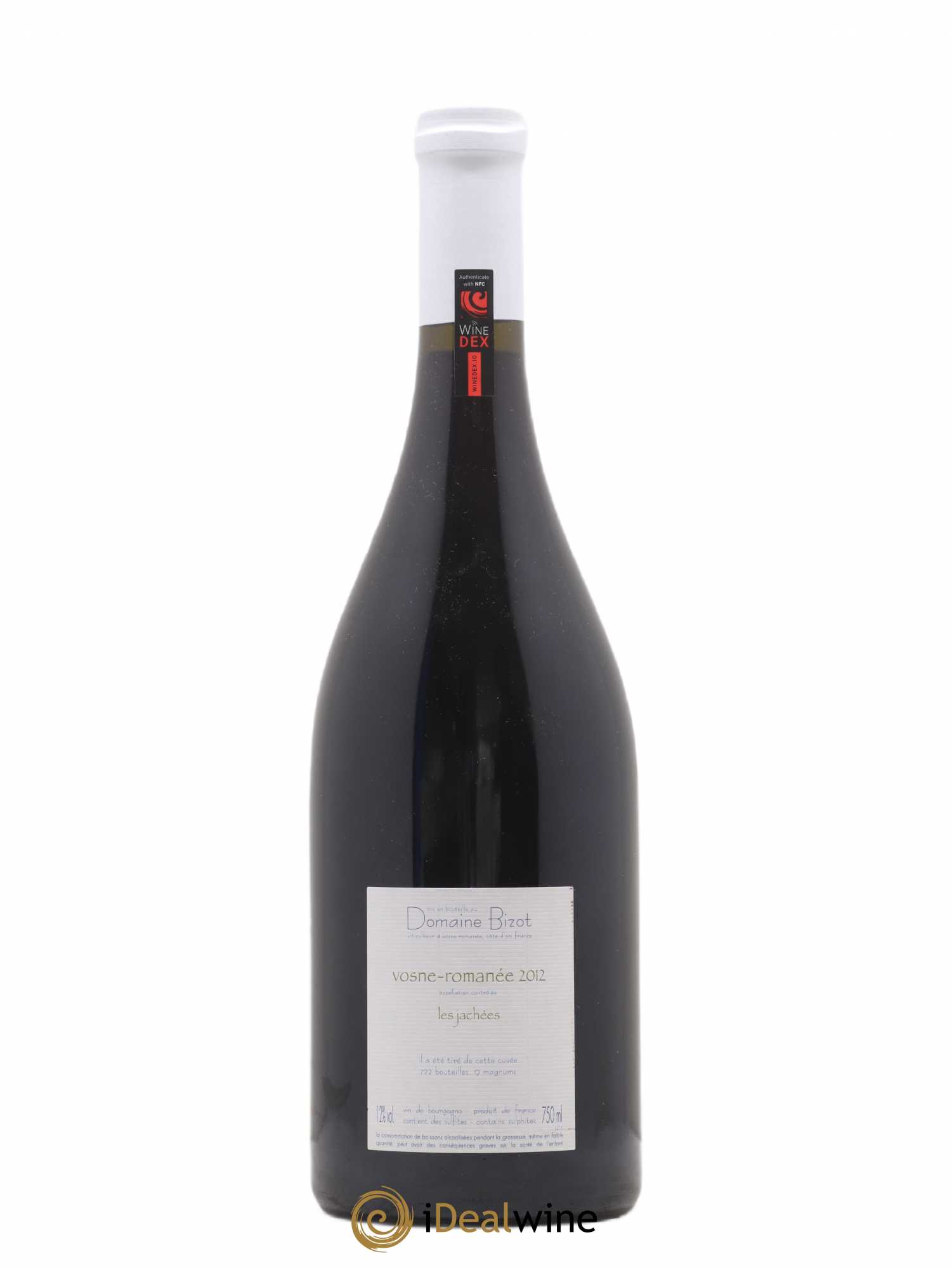 Vosne-Romanée Les Jachées Bizot (Domaine) 2012 - Lot de 1 bouteille - 1