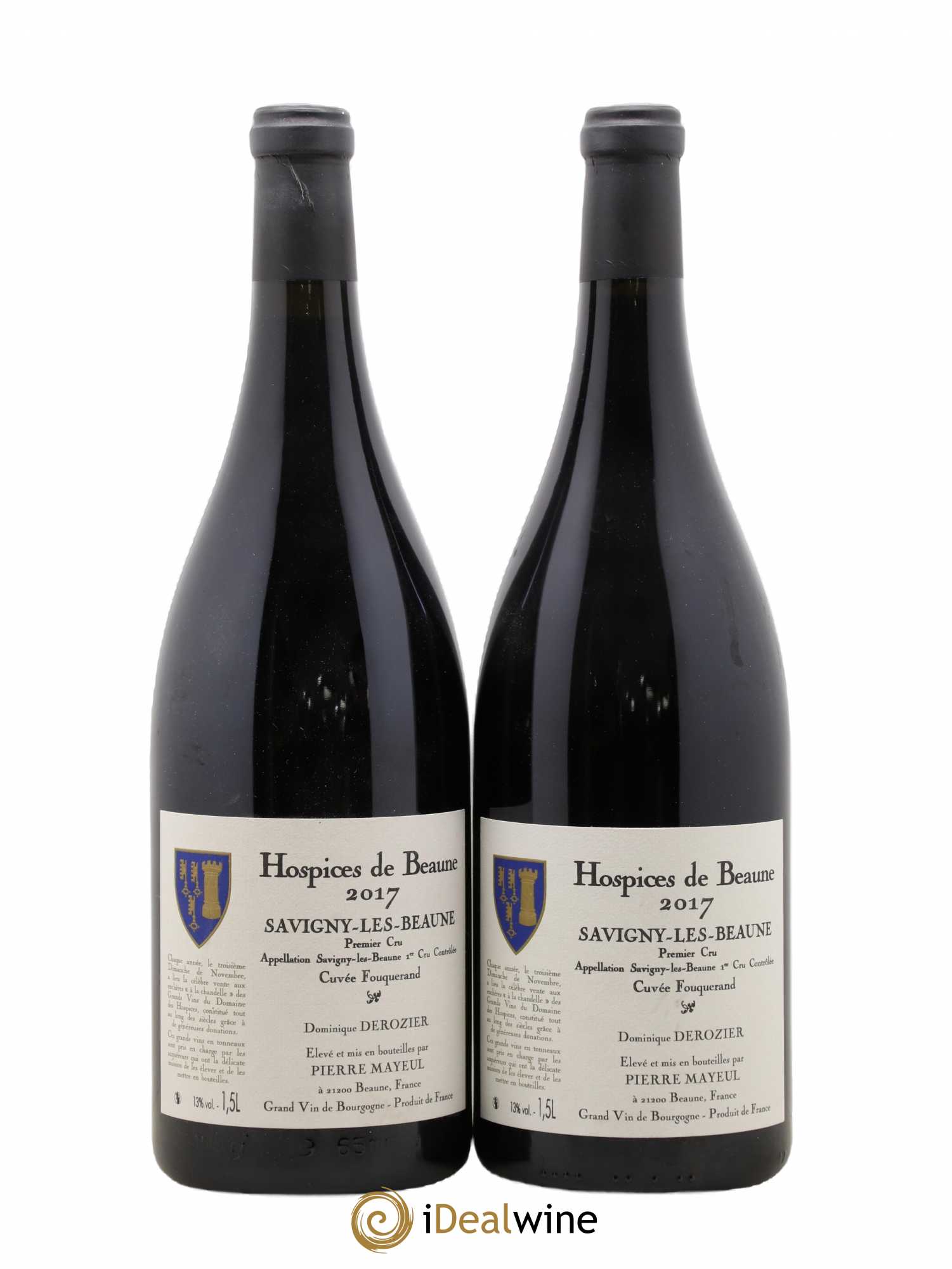 Savigny-lès-Beaune 1er Cru Cuvée Fouquerand Hospices de Beaune Pierre Mayeul 2017 - Posten von 2 Magnum - 0