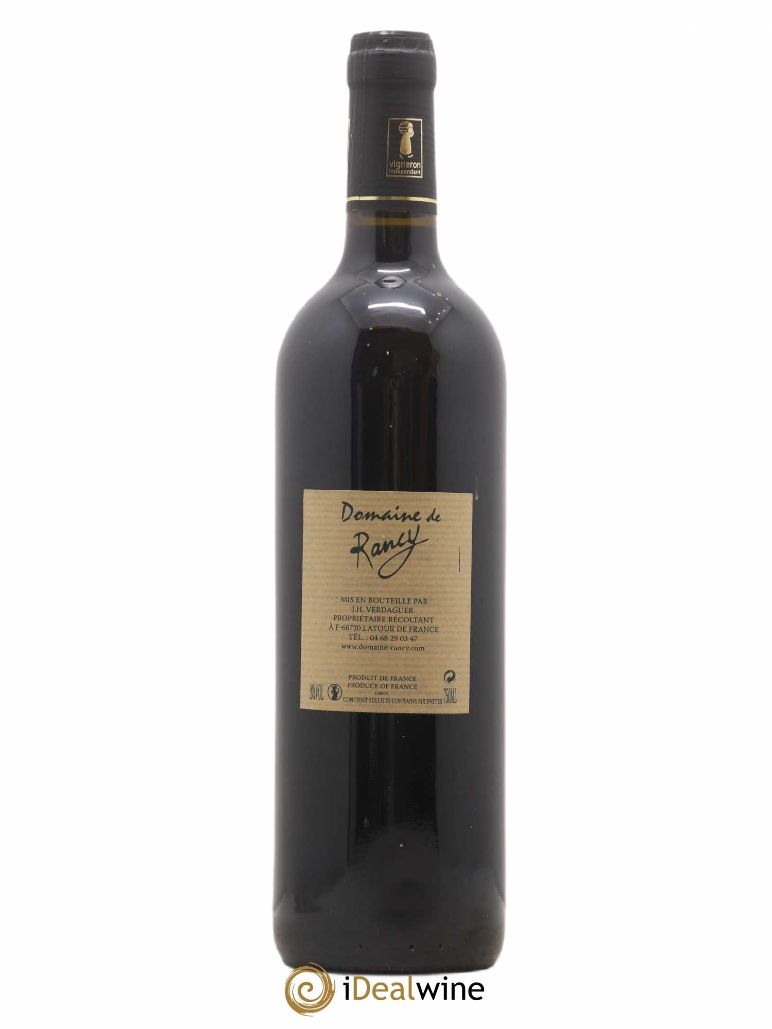 Rivesaltes Domaine de Rancy 1959 - Posten von 1 Flasche - 1