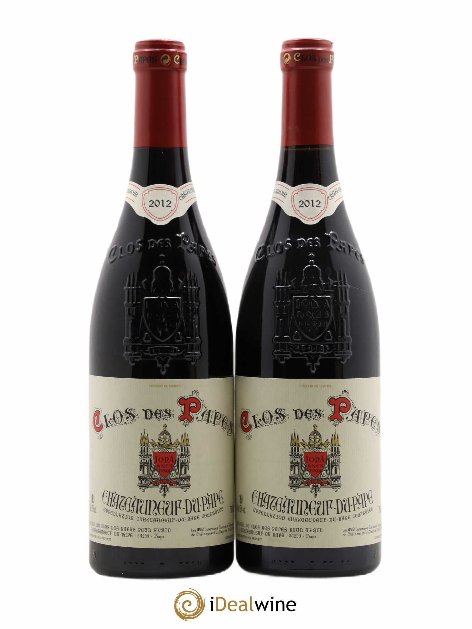 Châteauneuf-du-Pape Clos des Papes - Paul Avril 2012 - Lot de 2 bouteilles - 0