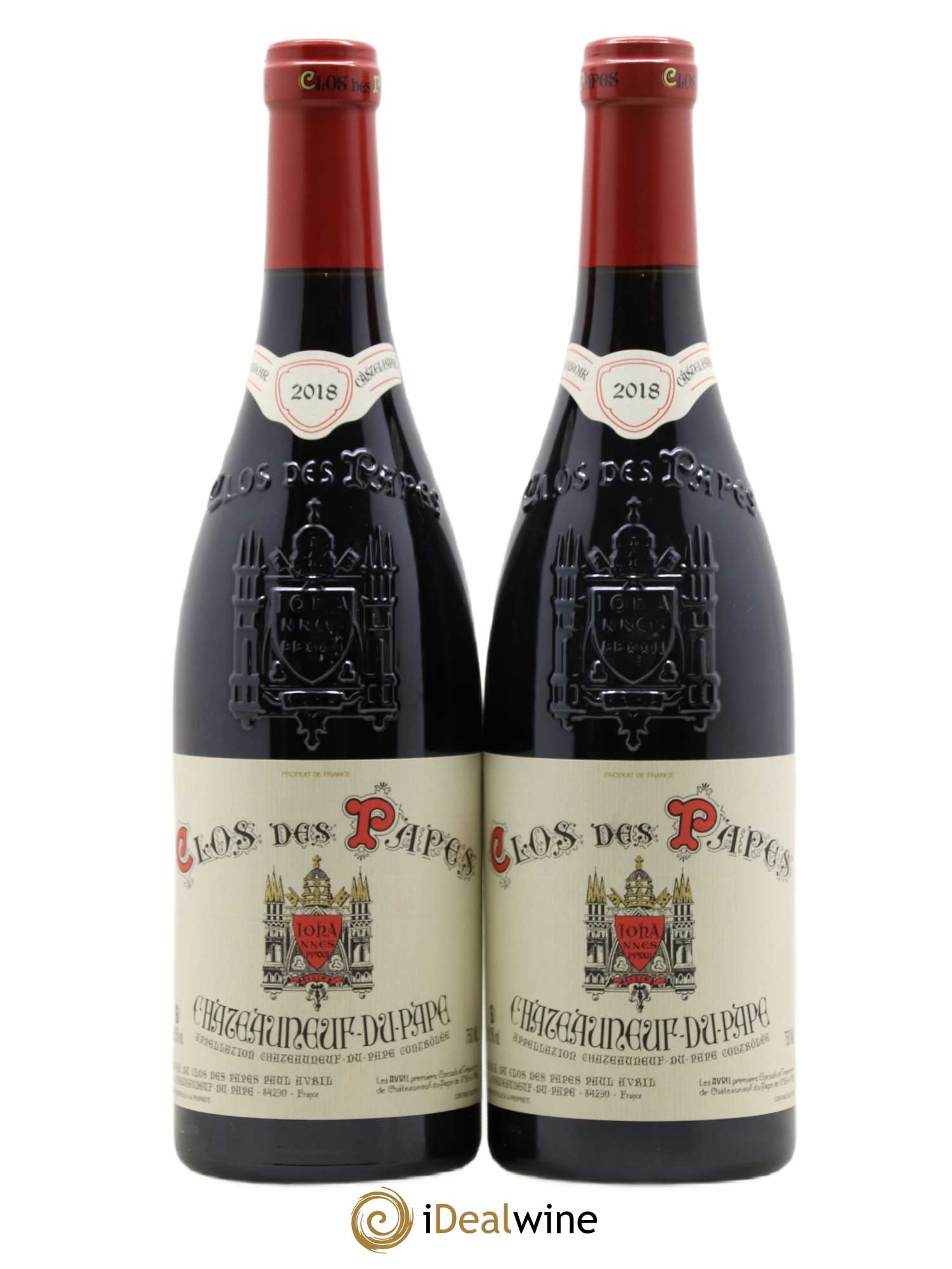 Châteauneuf-du-Pape Clos des Papes - Paul Avril 2018 - Lot de 2 bouteilles - 0