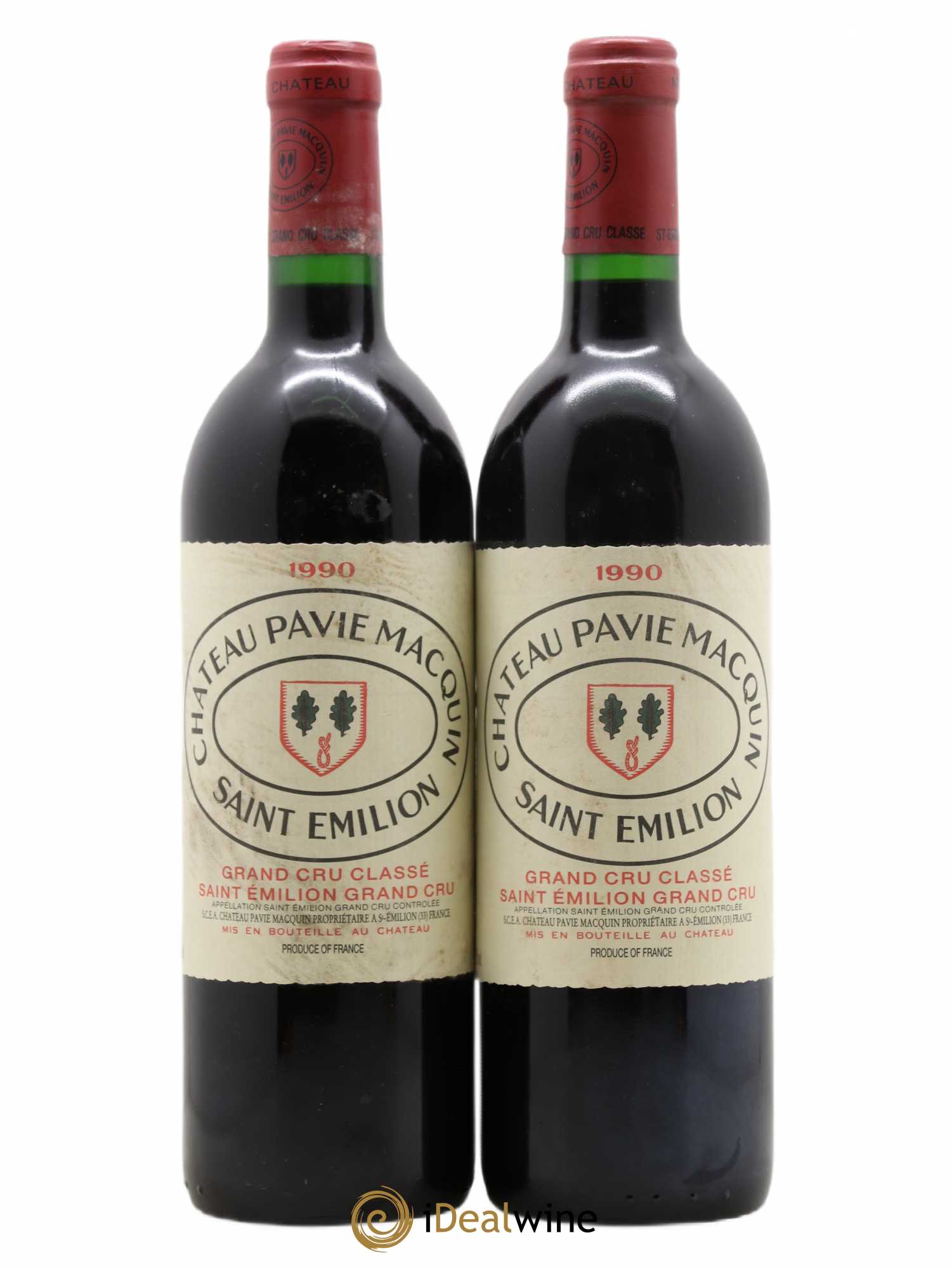 Château Pavie Macquin 1er Grand Cru Classé B 1990 - Lot de 2 bouteilles - 0
