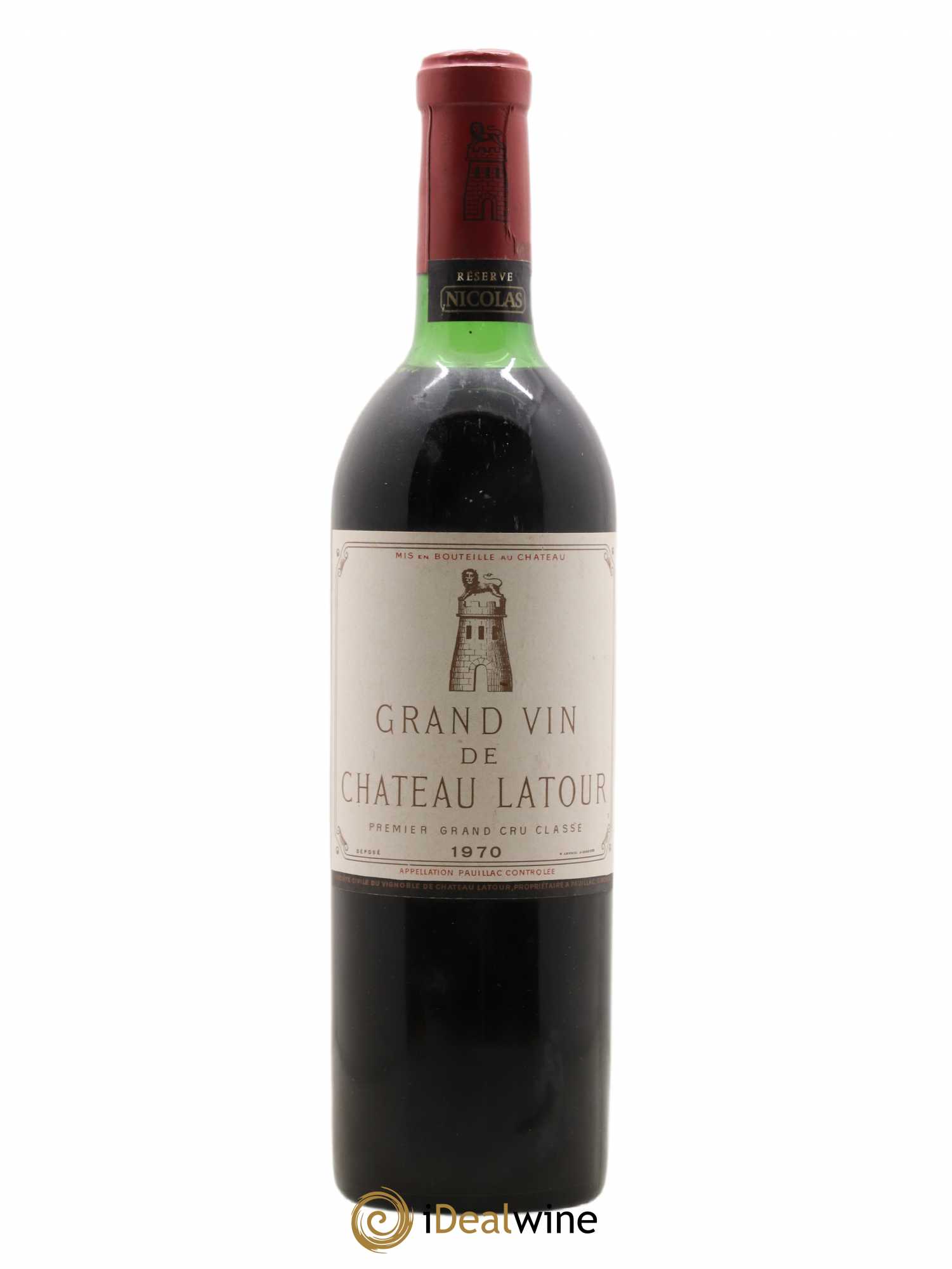 Château Latour 1er Grand Cru Classé 1970 - Lot de 1 bouteille - 0