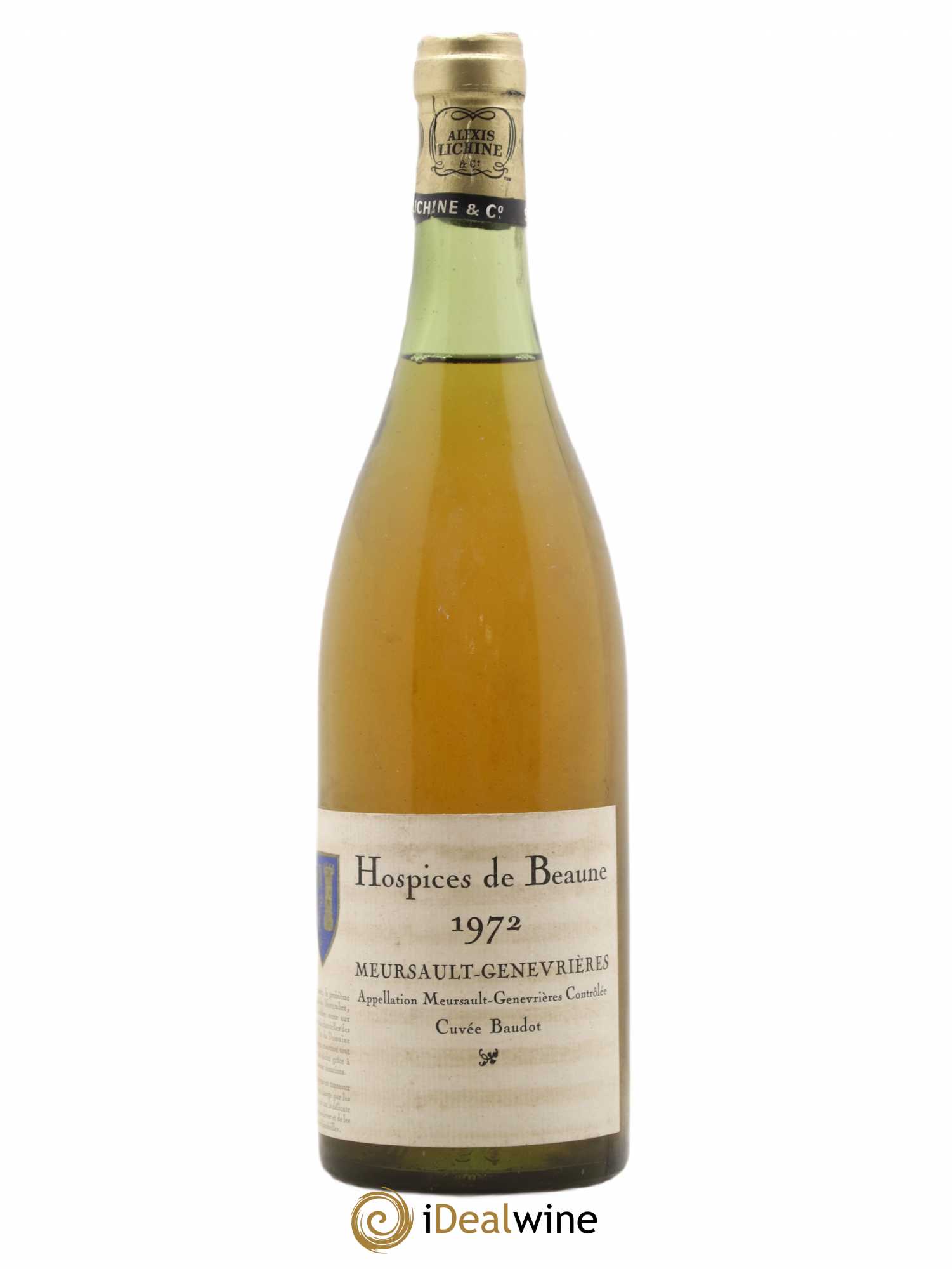 Meursault 1er Cru Genévrières Cuvée Baudot Hospices de Beaune 1972 - Posten von 1 Flasche - 0