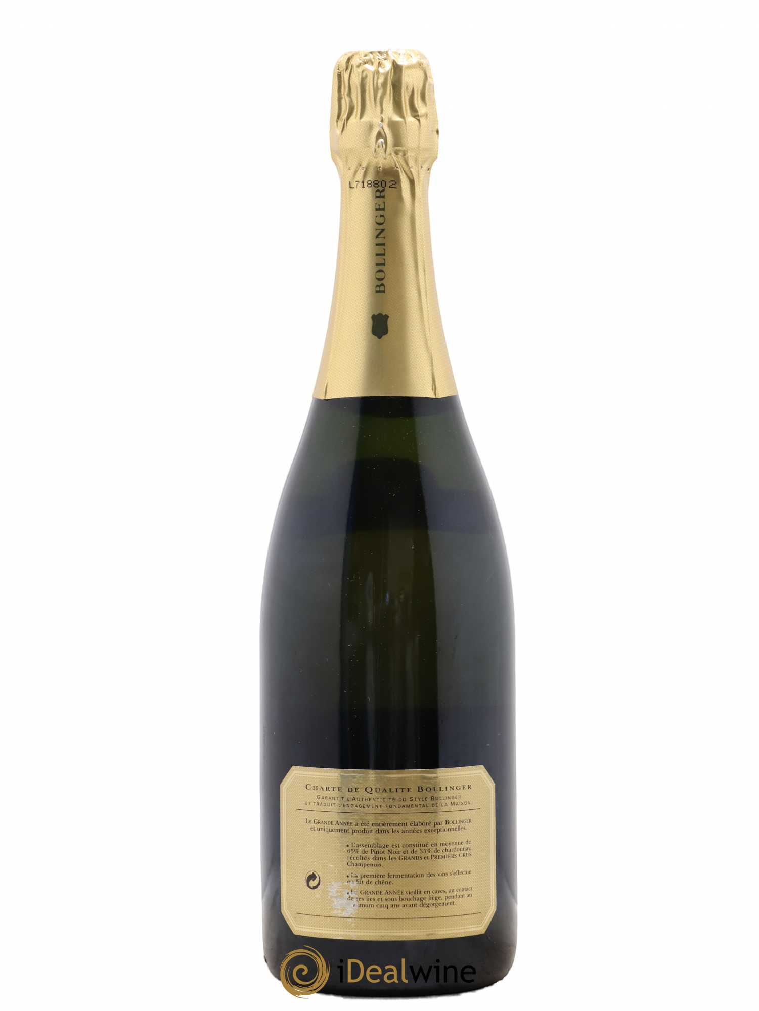 La Grande Année Brut Bollinger 1989 - Lot de 1 bouteille - 1