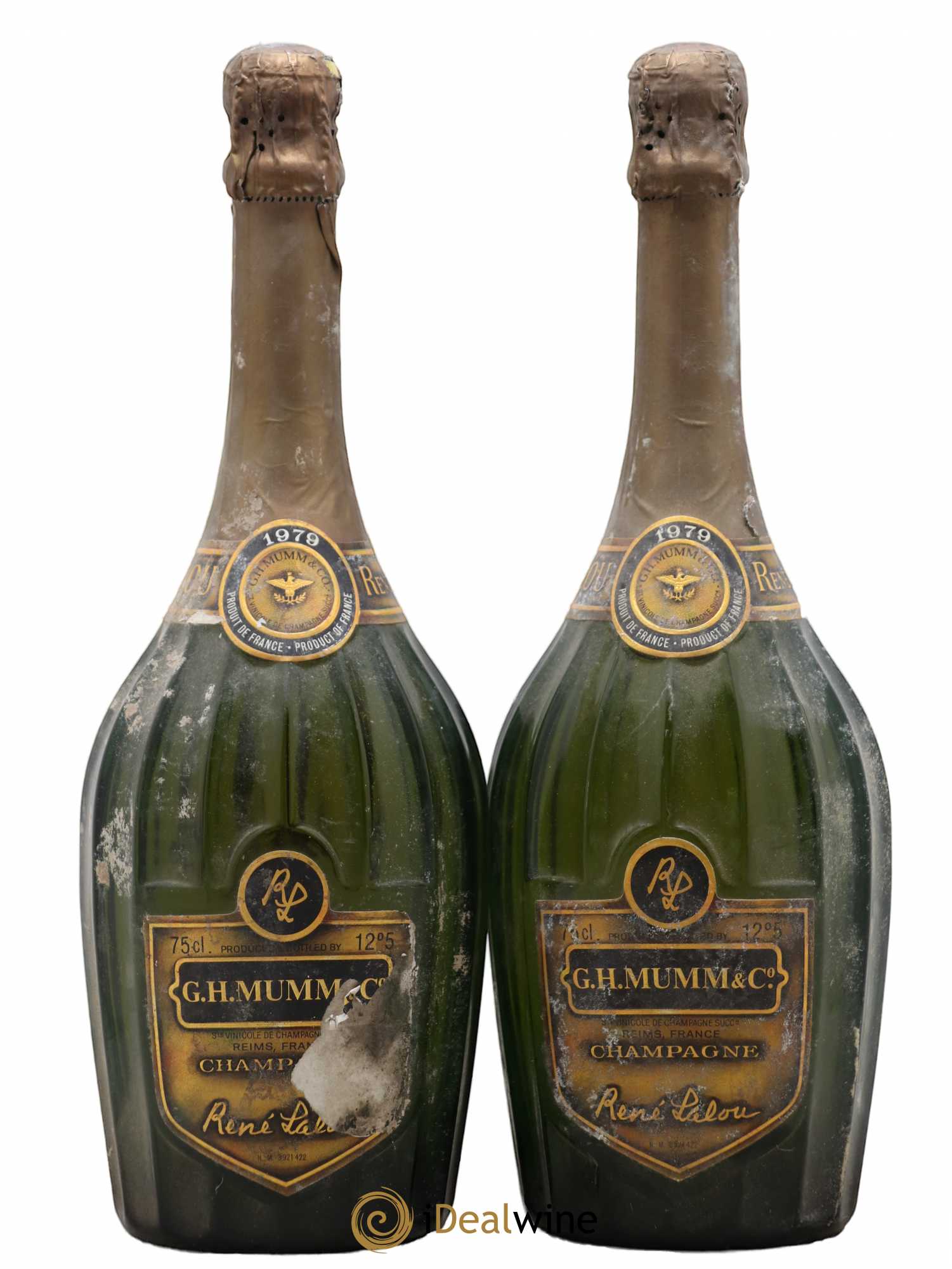 René Lalou Mumm 1979 - Lot de 2 bouteilles - 0
