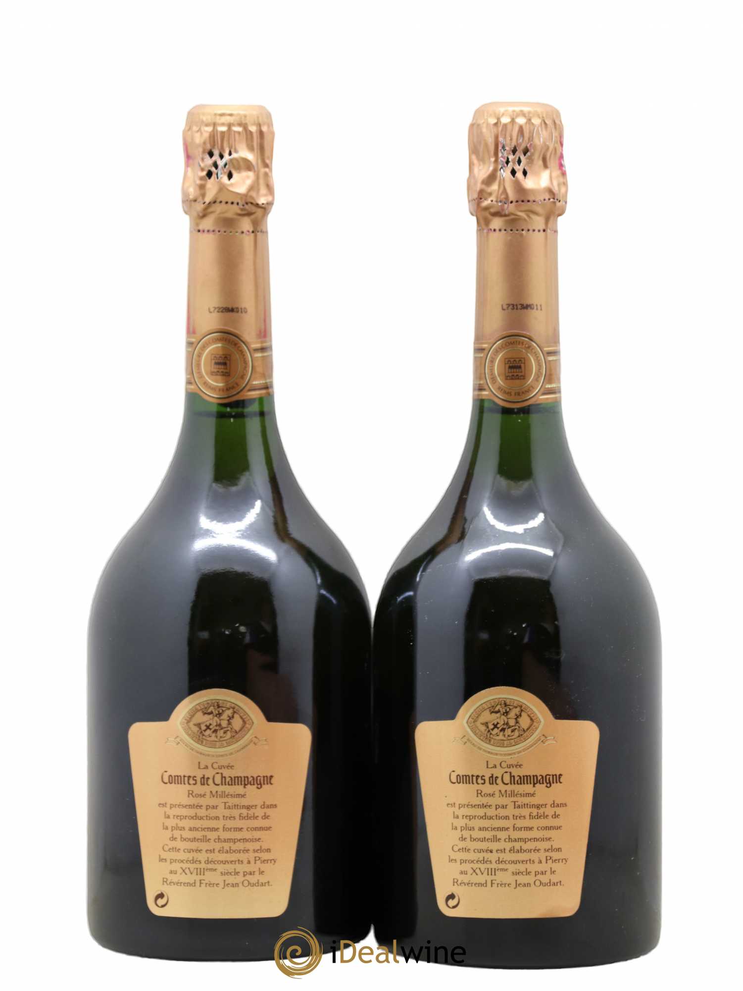 Comtes de Champagne Rosé Grand Cru Brut Taittinger 1993 - Lot de 2 bouteilles - 1
