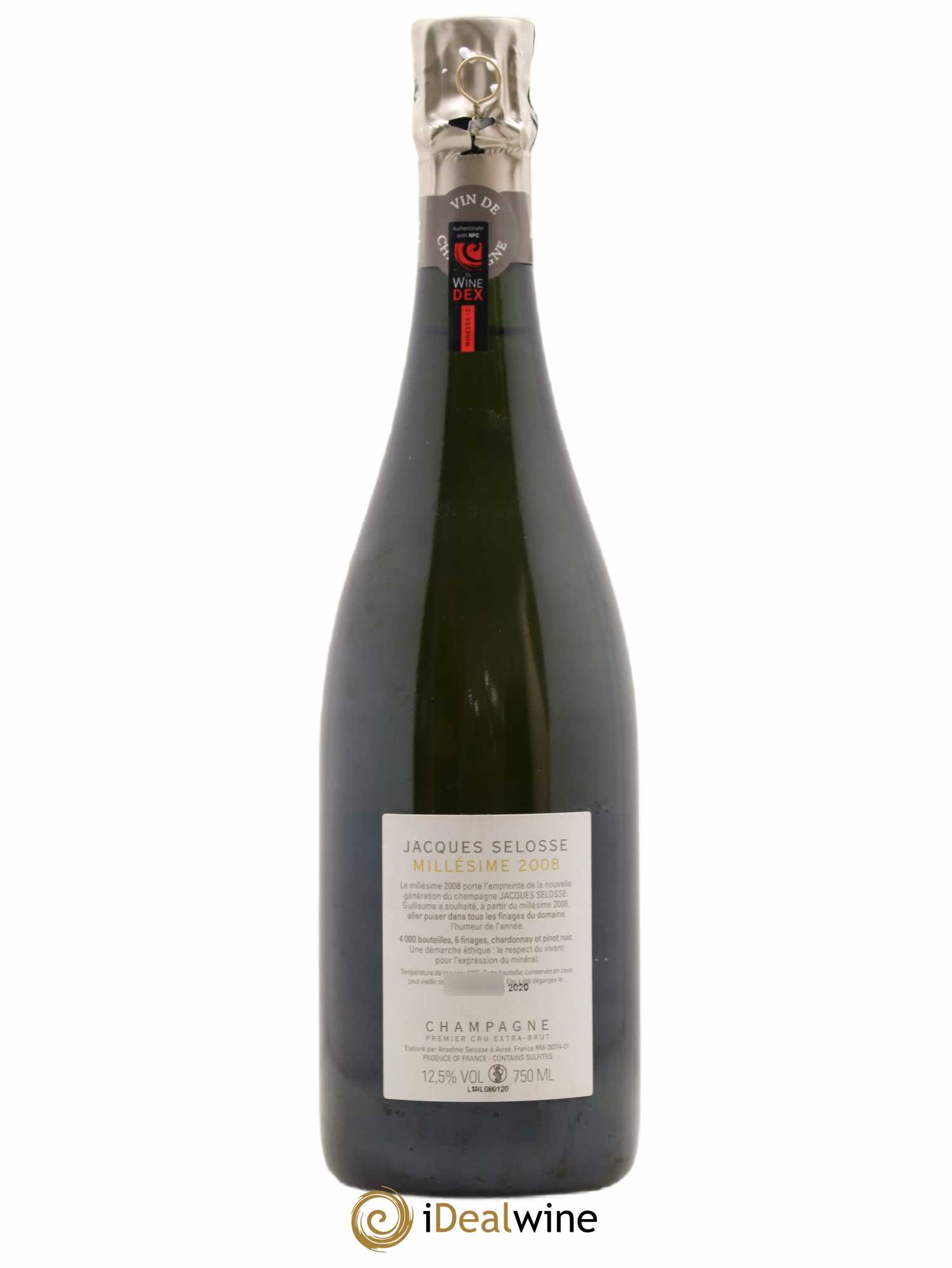 1er Cru Millésimé Extra-Brut Jacques Selosse 2008 - Lot de 1 bouteille - 1