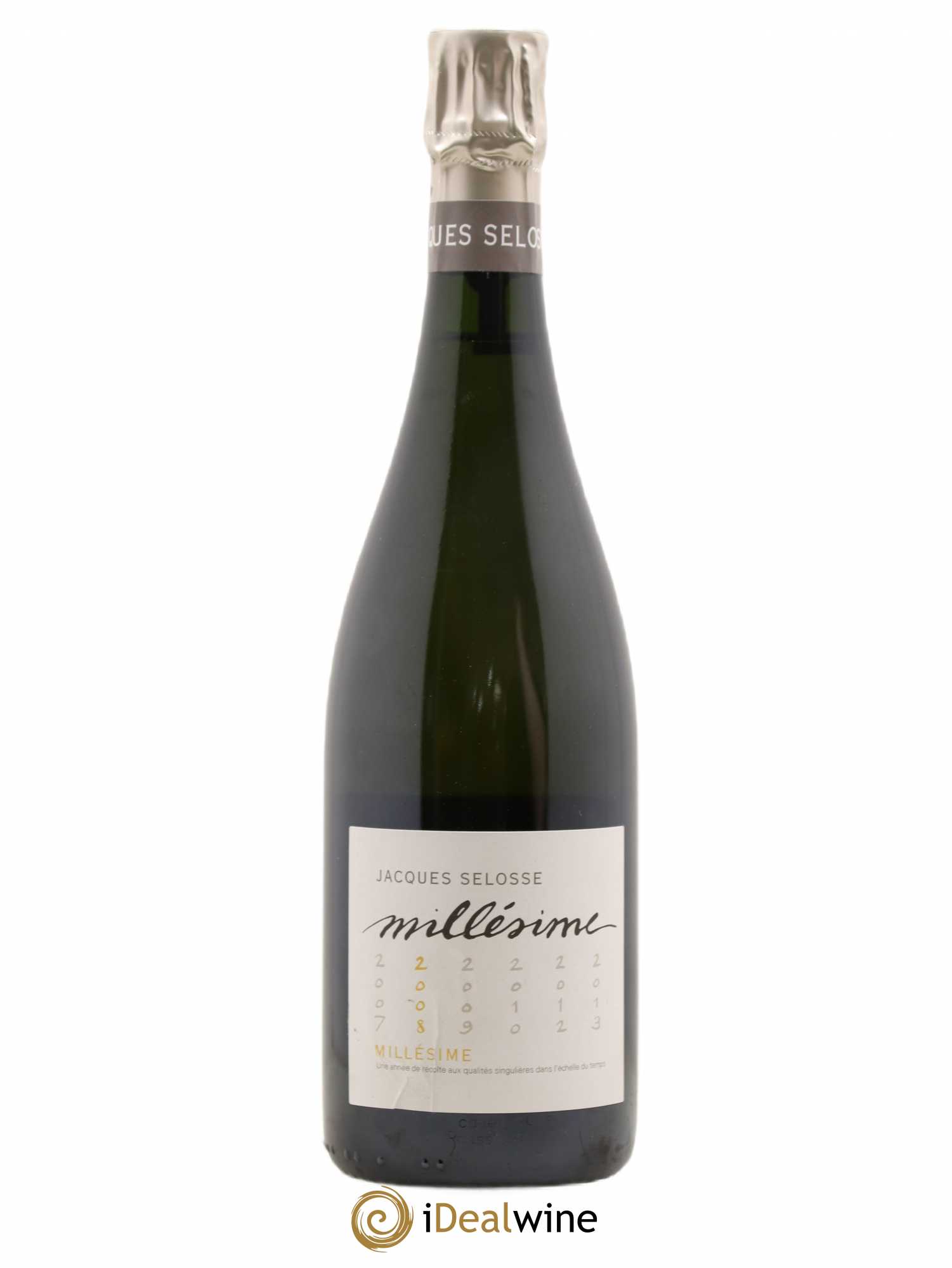 1er Cru Millésimé Extra-Brut Jacques Selosse 2008 - Lot de 1 bouteille - 0