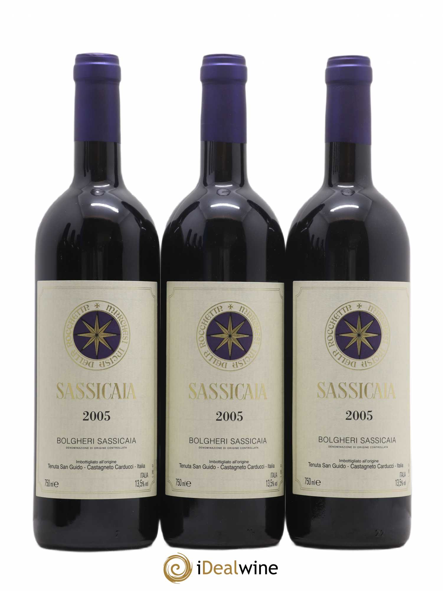 Bolgheri DOC Sassicaia Tenuta San Guido 2005 - Lot de 6 bouteilles - 1