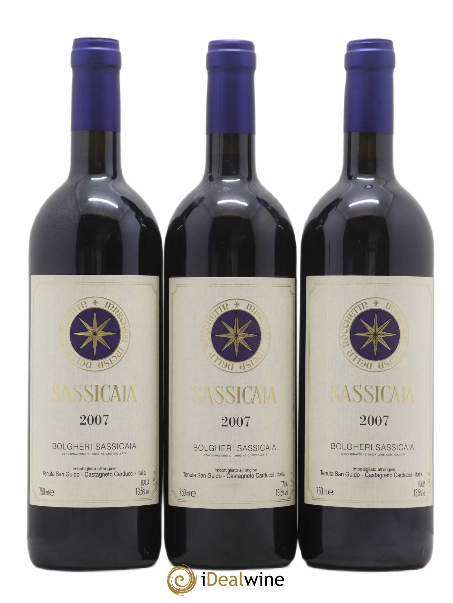 Bolgheri DOC Sassicaia Tenuta San Guido 2007 - Lot de 6 bouteilles - 2