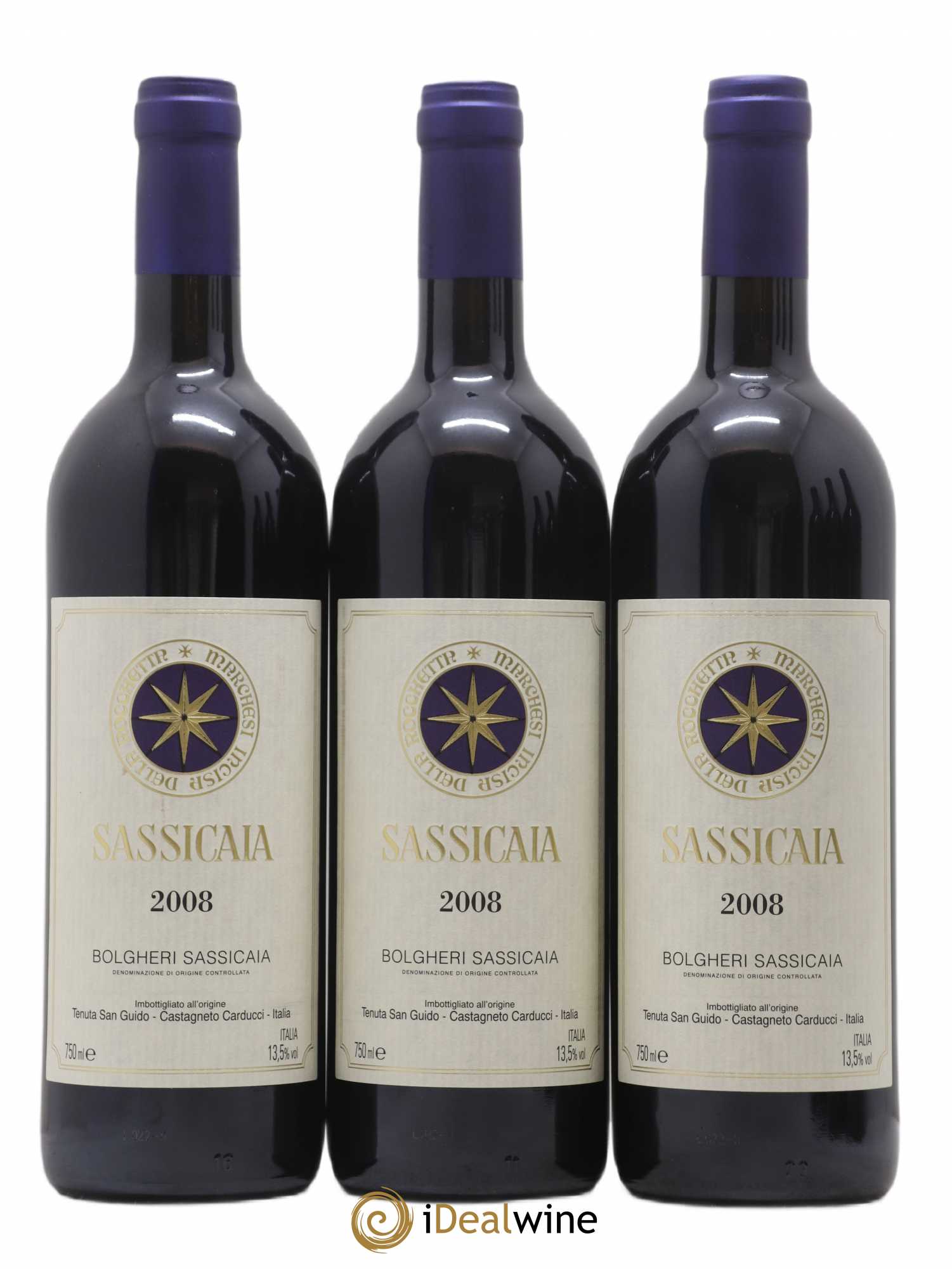 Bolgheri DOC Sassicaia Tenuta San Guido 2008 - Lot de 6 bouteilles - 2