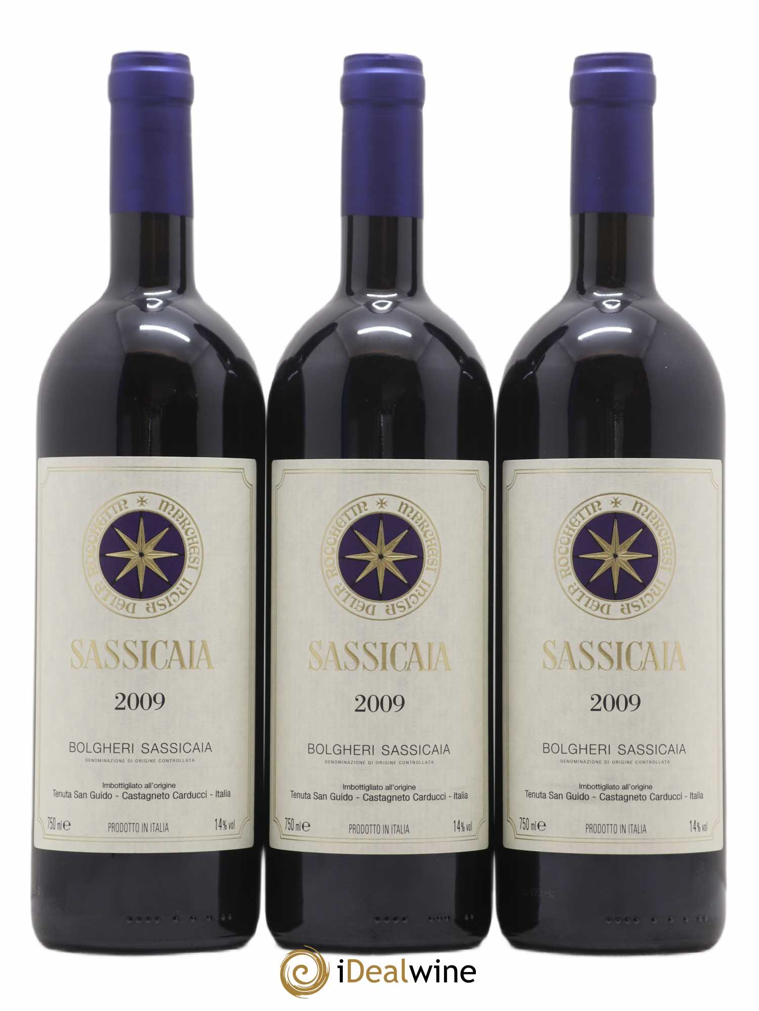 Bolgheri DOC Sassicaia Tenuta San Guido 2009 - Lot de 6 bouteilles - 1