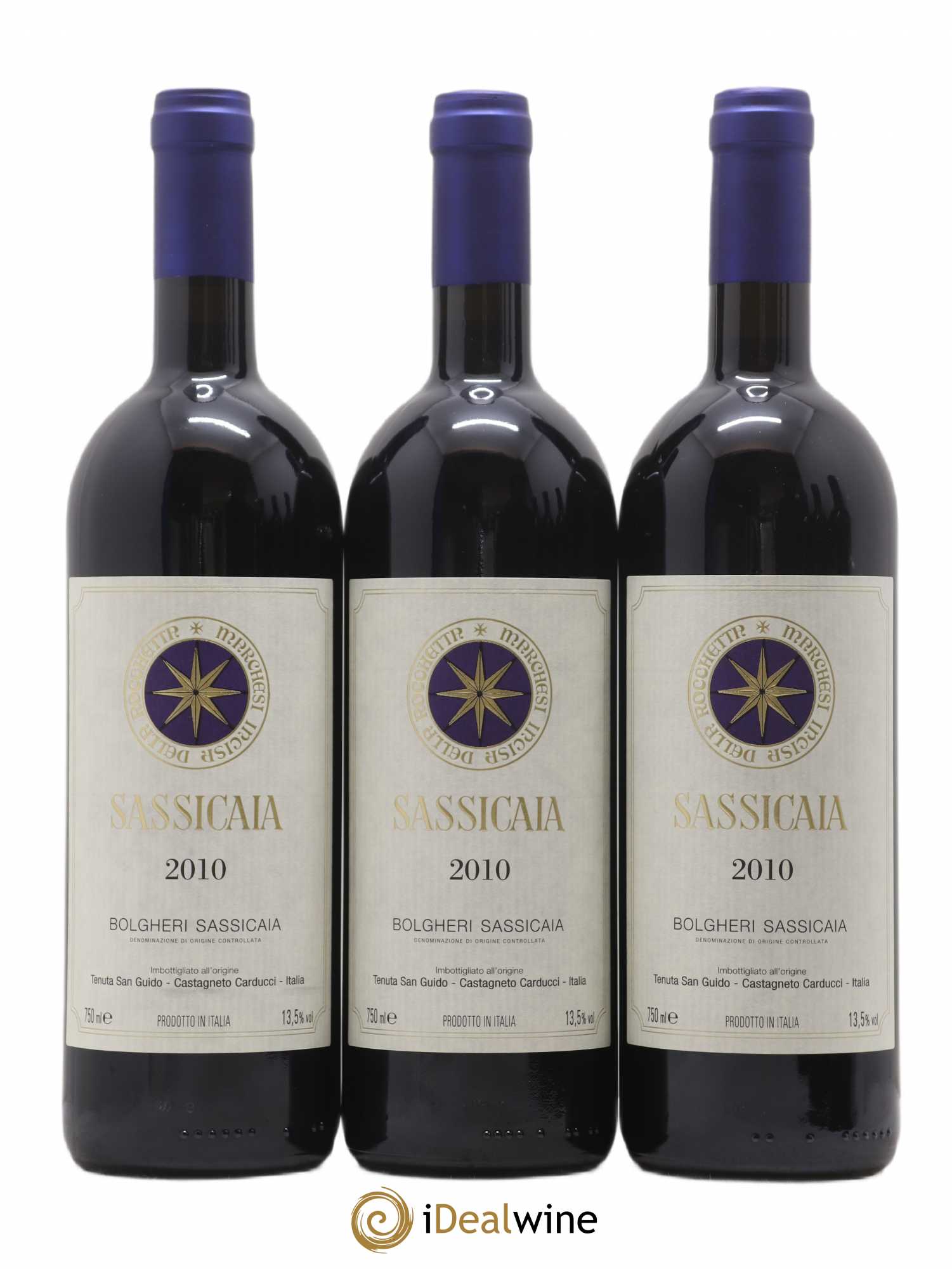 Bolgheri DOC Sassicaia Tenuta San Guido 2010 - Lot de 6 bouteilles - 1