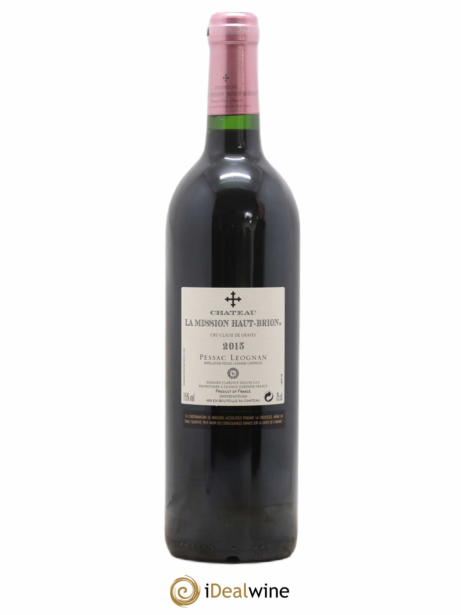 Château la Mission Haut-Brion Cru Classé de Graves 2015 - Lot de 1 bouteille - 1