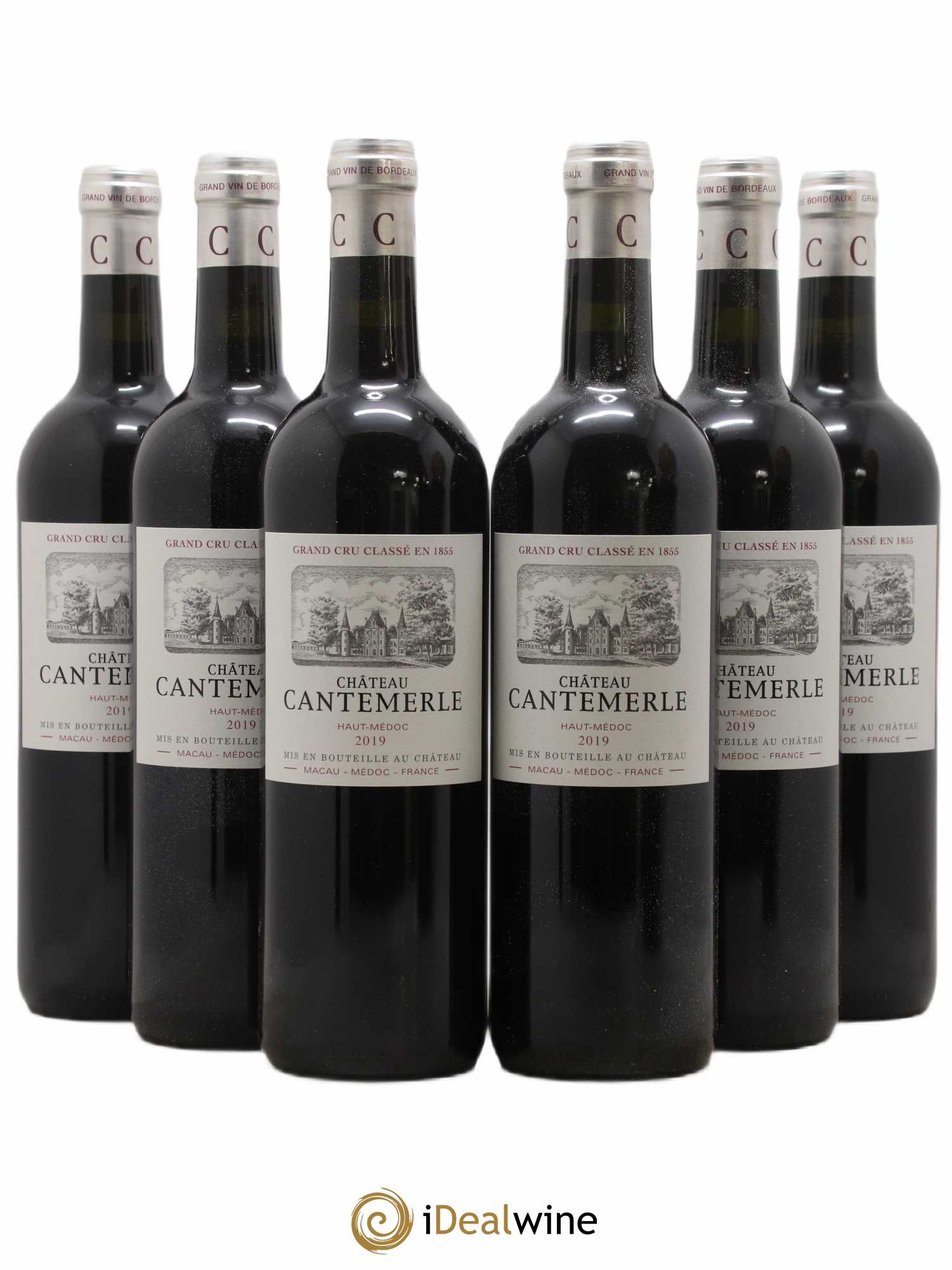 Château Cantemerle 5ème Grand Cru Classé 2019 - Lot de 6 bouteilles - 0
