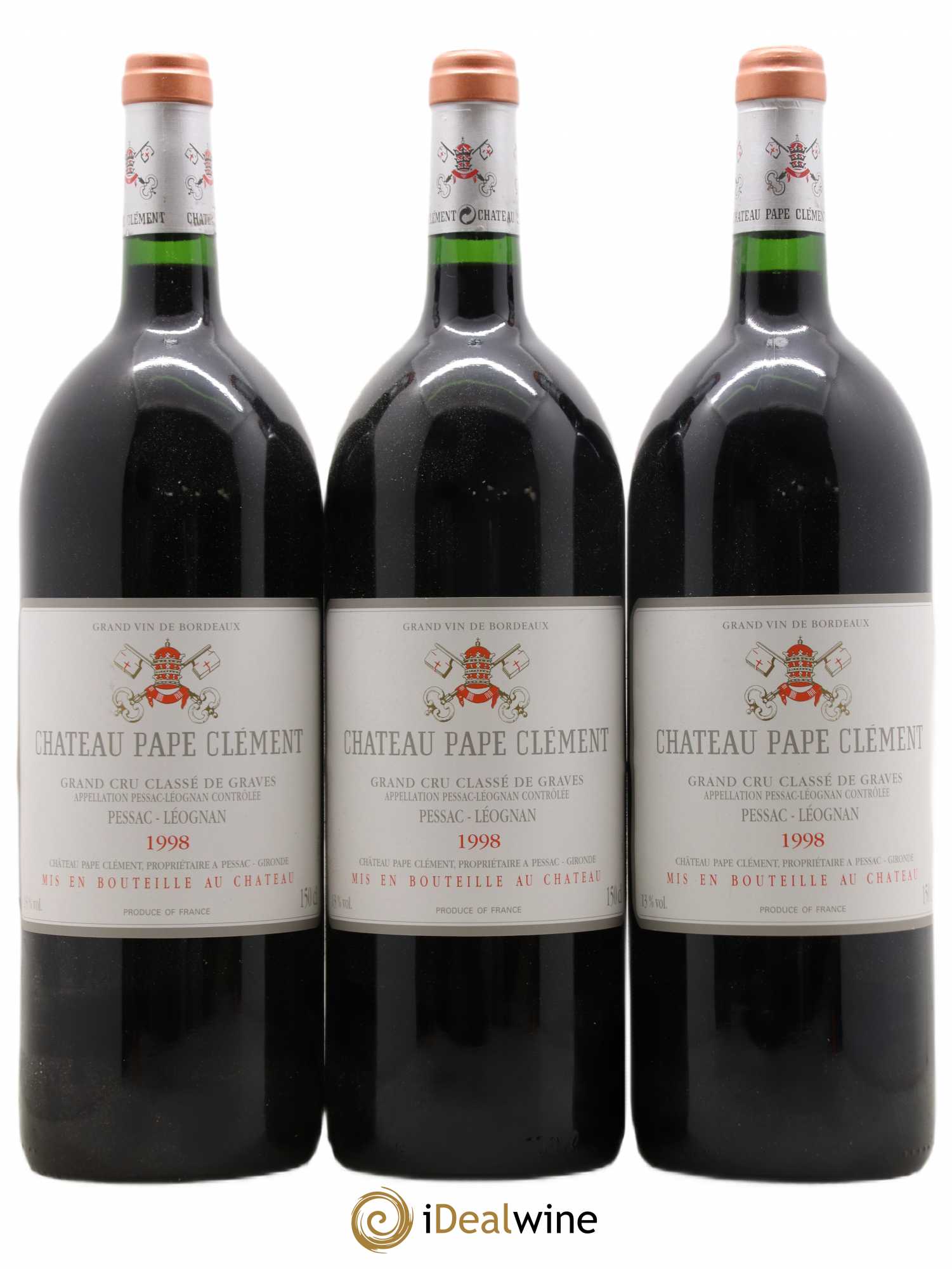 Château Pape Clément Cru Classé de Graves 1998 - Lot de 6 magnums - 2