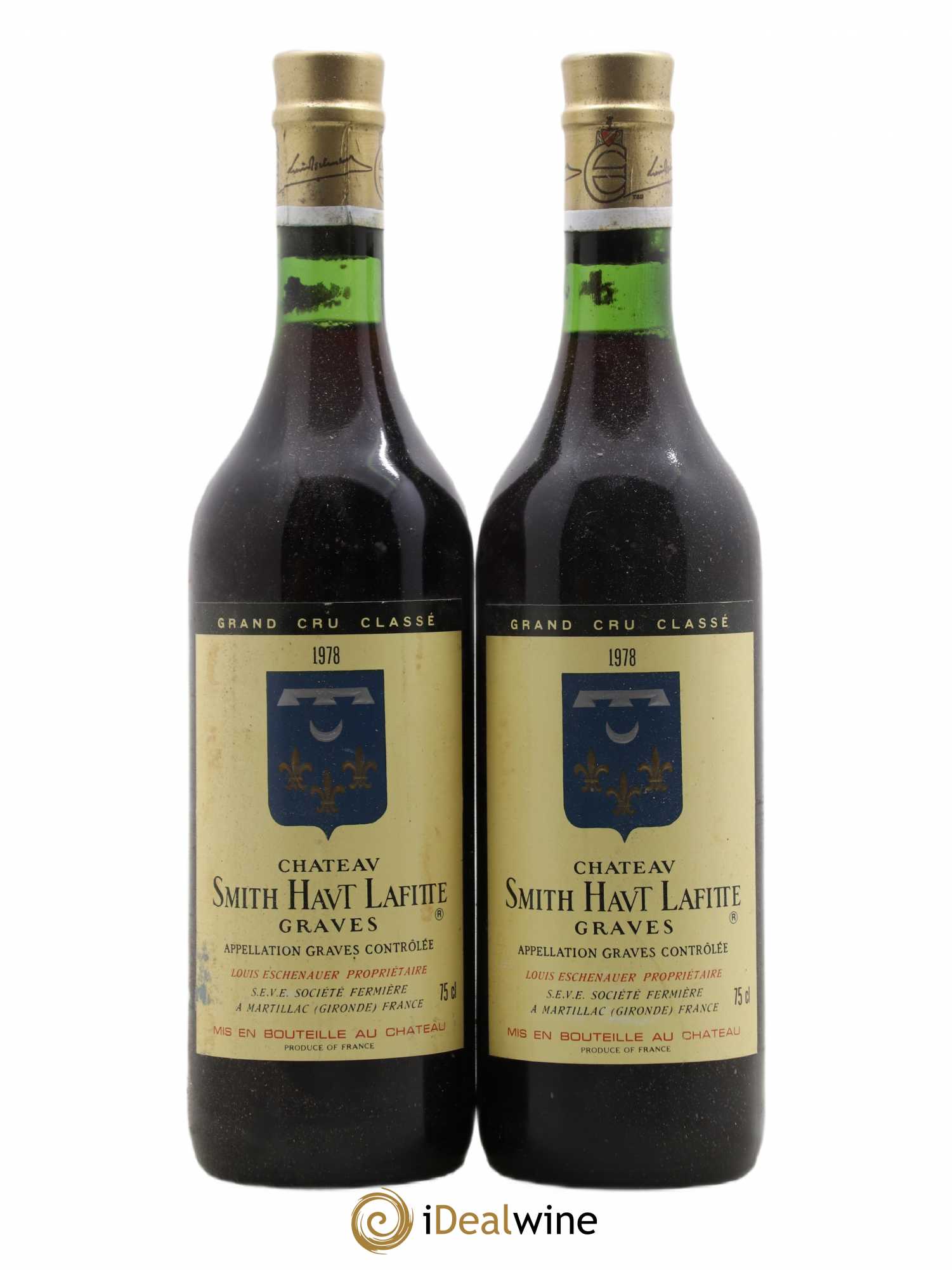 Château Smith Haut Lafitte Cru Classé de Graves 1978 - Lot de 2 bouteilles - 0