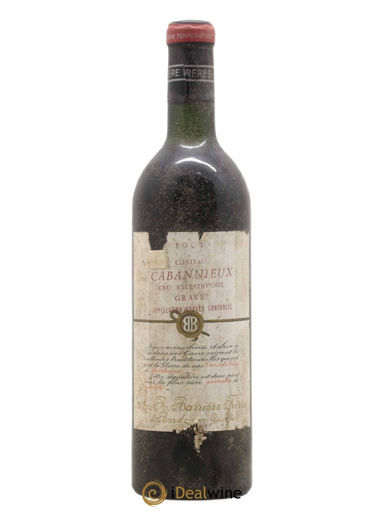 Château Cabannieux 1961 - Lot de 1 bouteille - 0