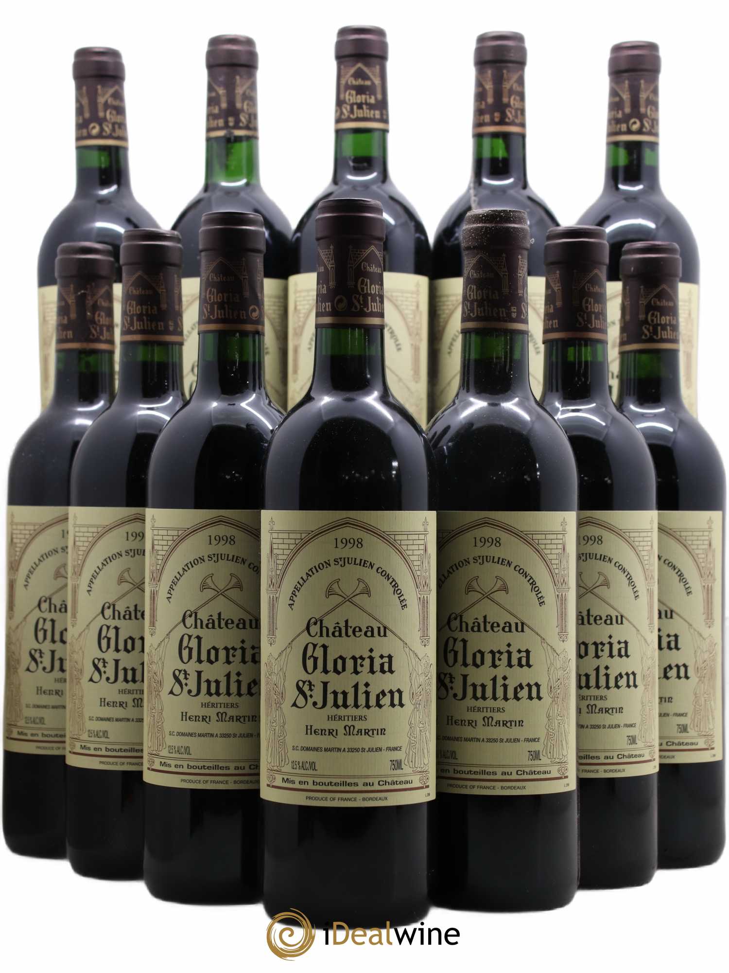 Château Gloria 1998 - Lot de 12 bouteilles - 0