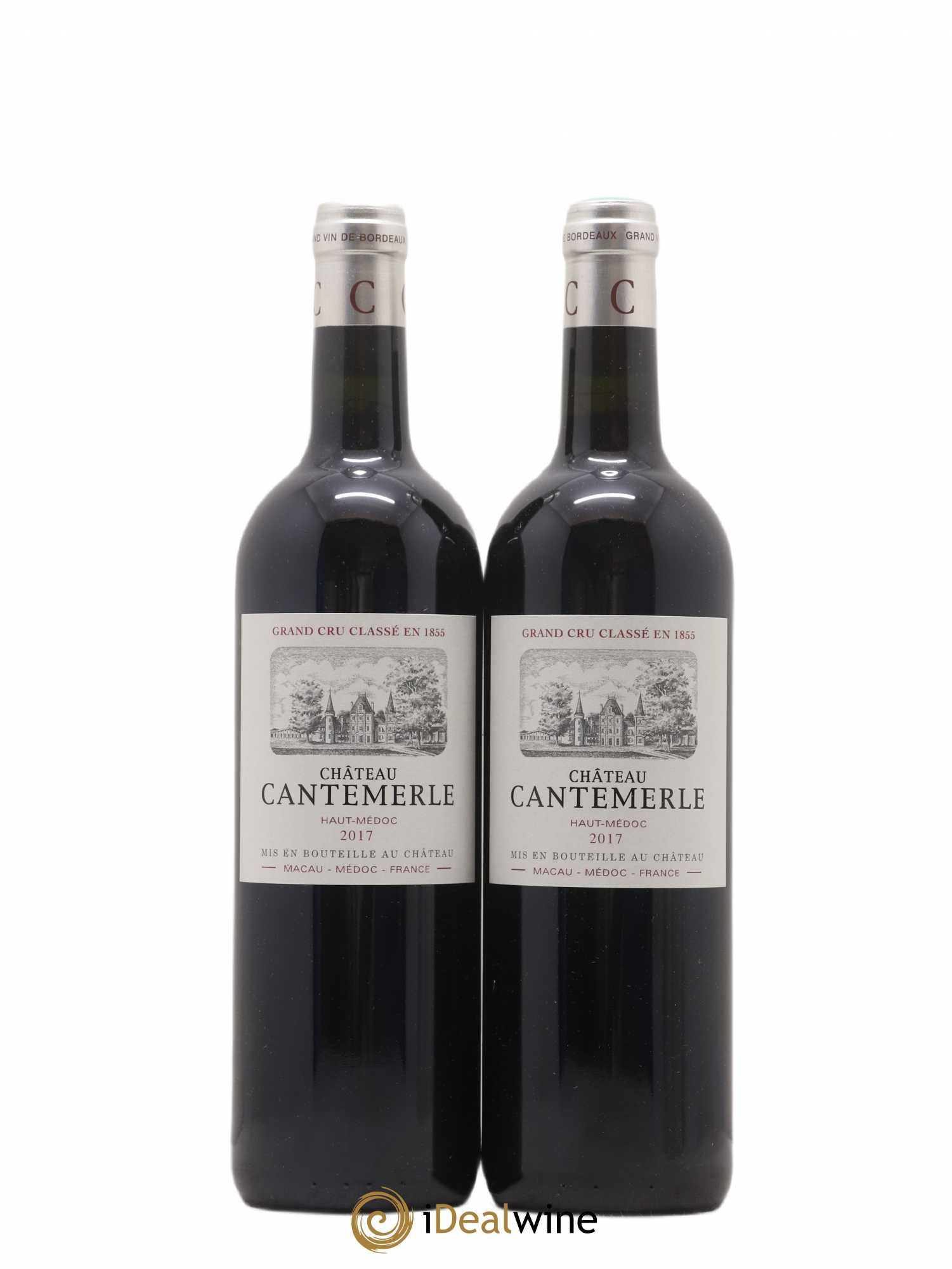 Château Cantemerle 5ème Grand Cru Classé 2017 - Lot de 2 bouteilles - 0