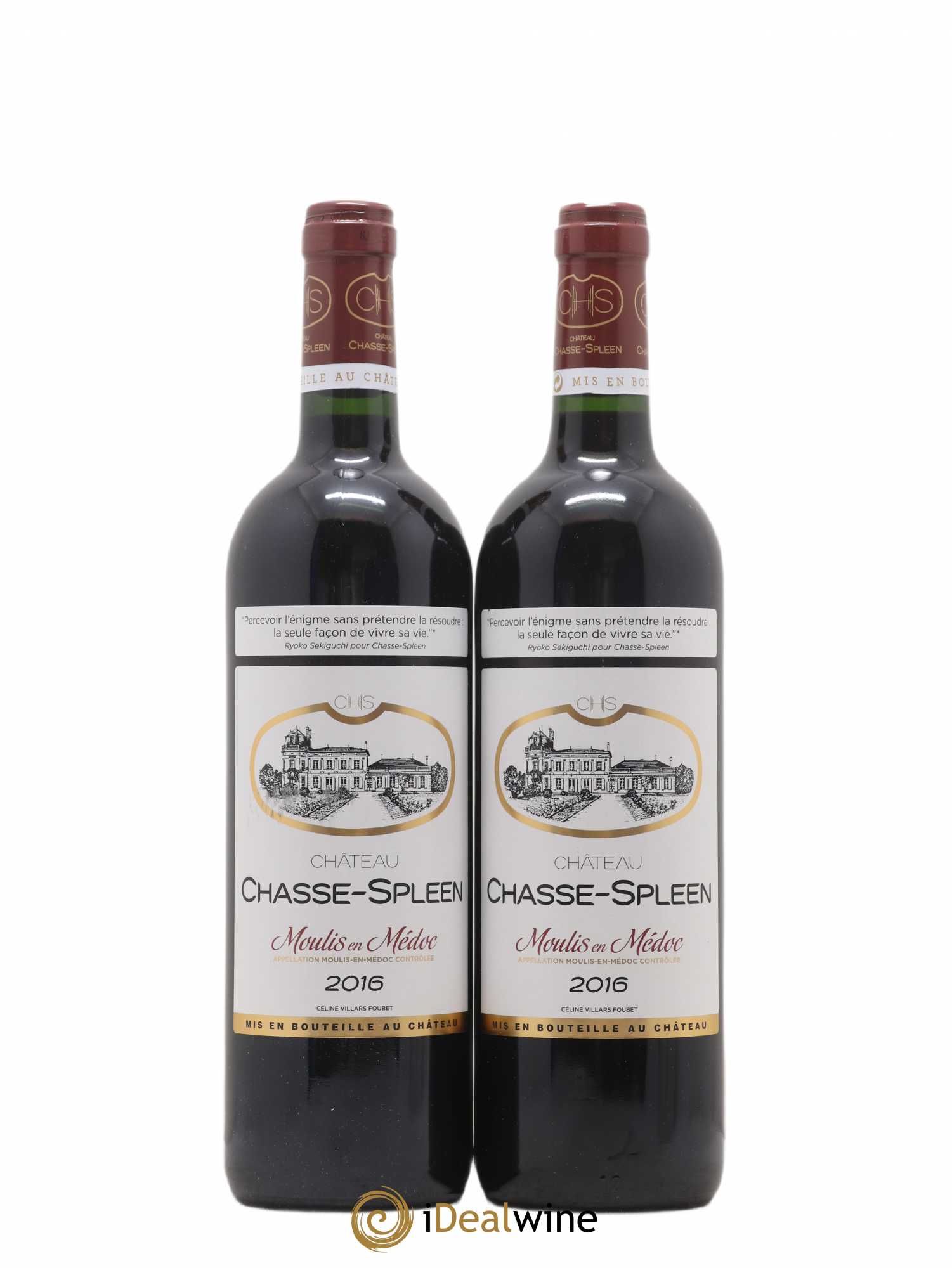 Château Chasse Spleen 2016 - Lot de 2 bouteilles - 0