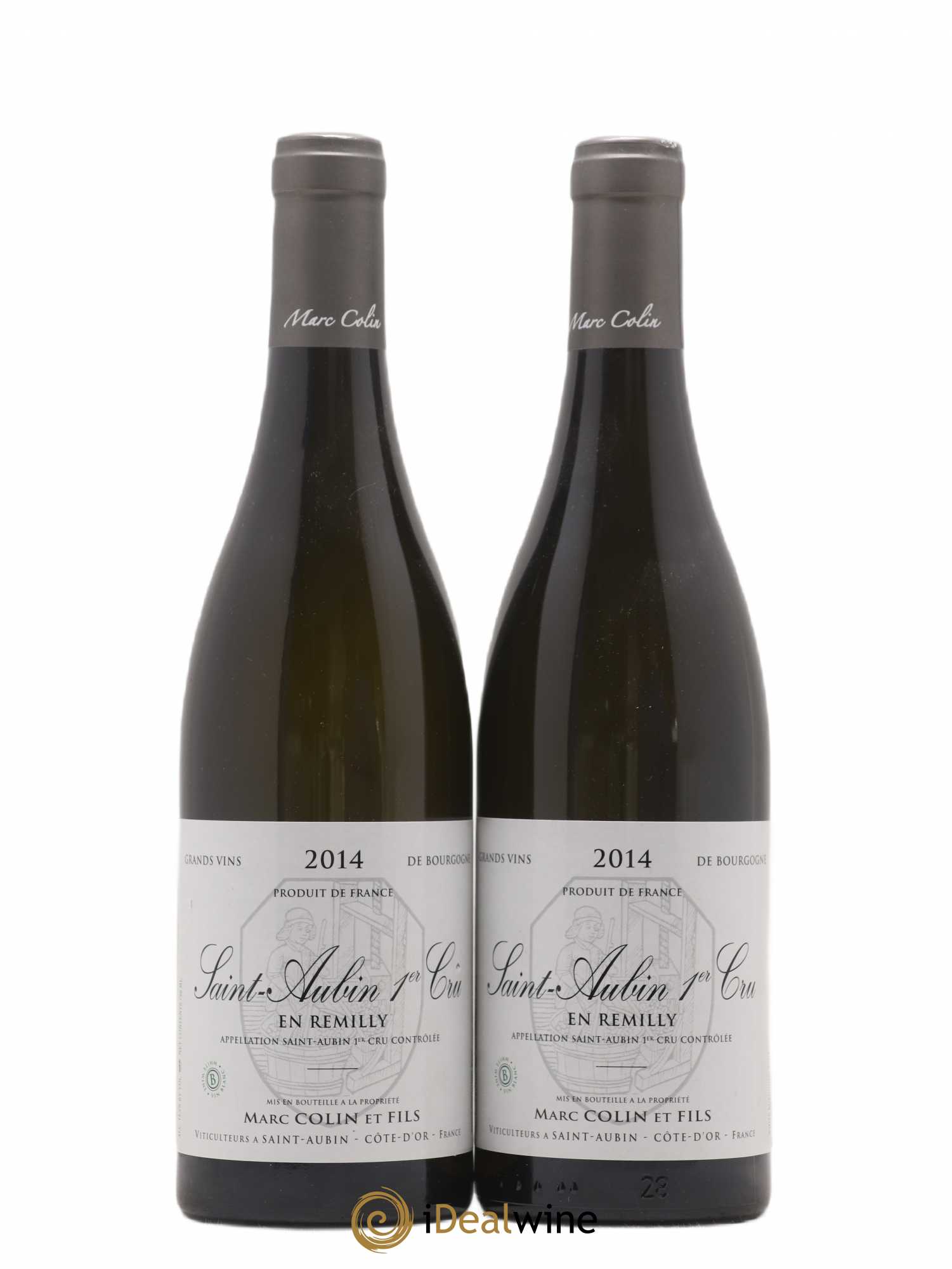 Saint-Aubin 1er Cru En Rémilly Marc Colin & Fils 2014 - Lot de 2 bouteilles - 0