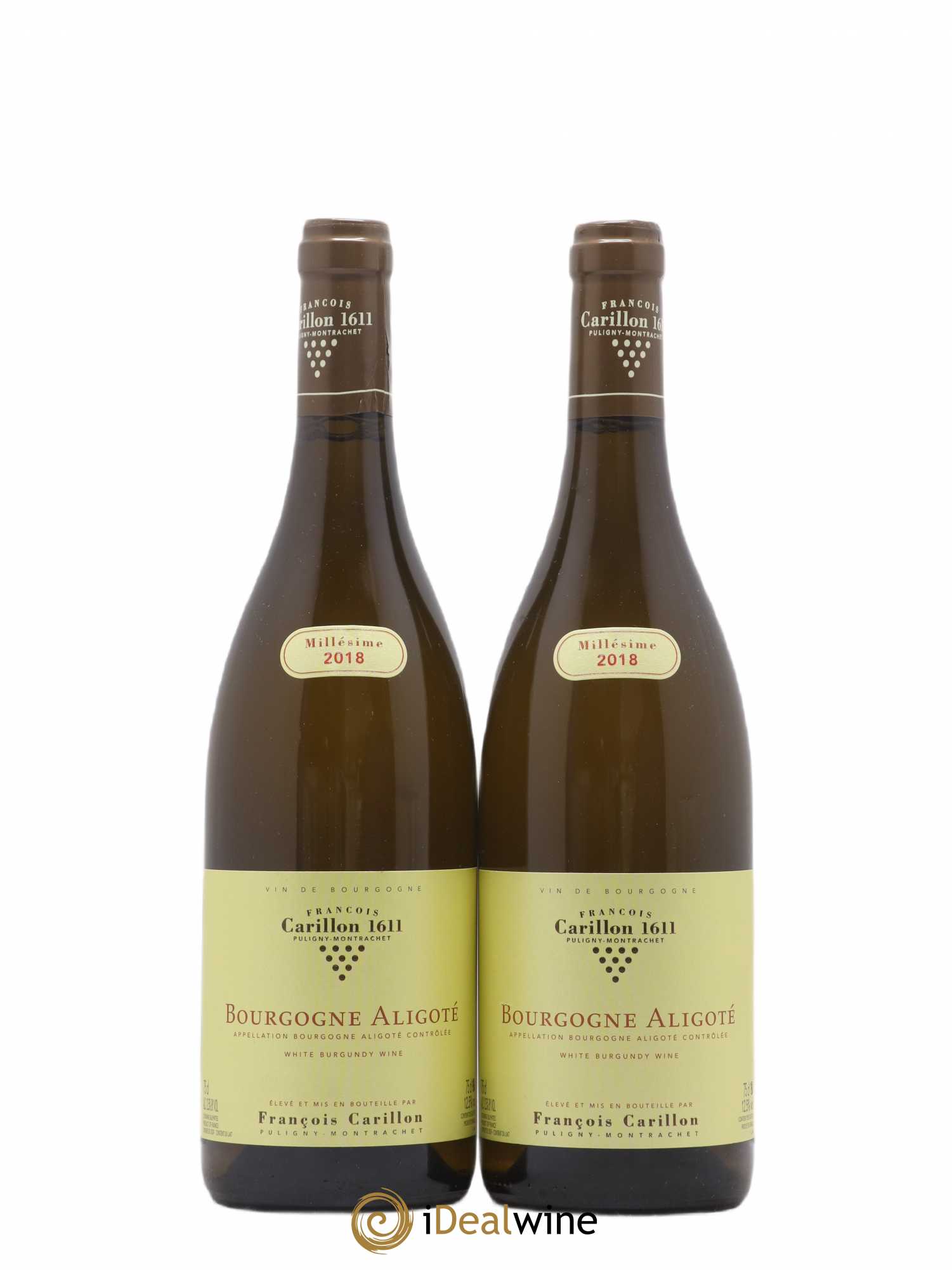 Bourgogne Aligoté François Carillon 2018 - Lot de 2 bouteilles - 0