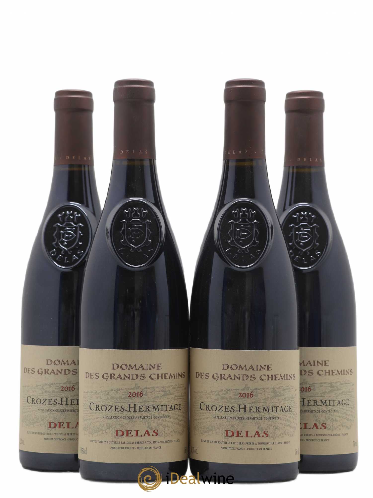 Crozes-Hermitage Domaine des Grands Chemins Delas Frères 2016 - Lot de 4 bouteilles - 0