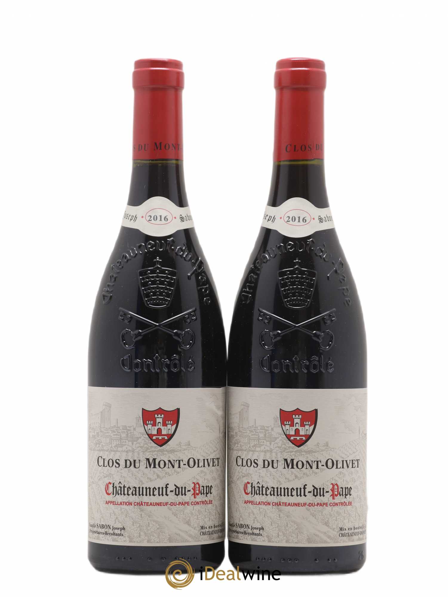 Châteauneuf-du-Pape Clos du Mont-Olivet 2016 - Lot de 2 bouteilles - 0
