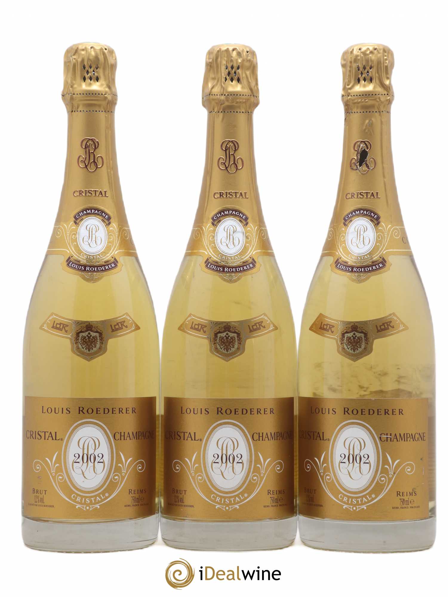 Cristal Louis Roederer 2002 - Lot de 3 bouteilles - 0