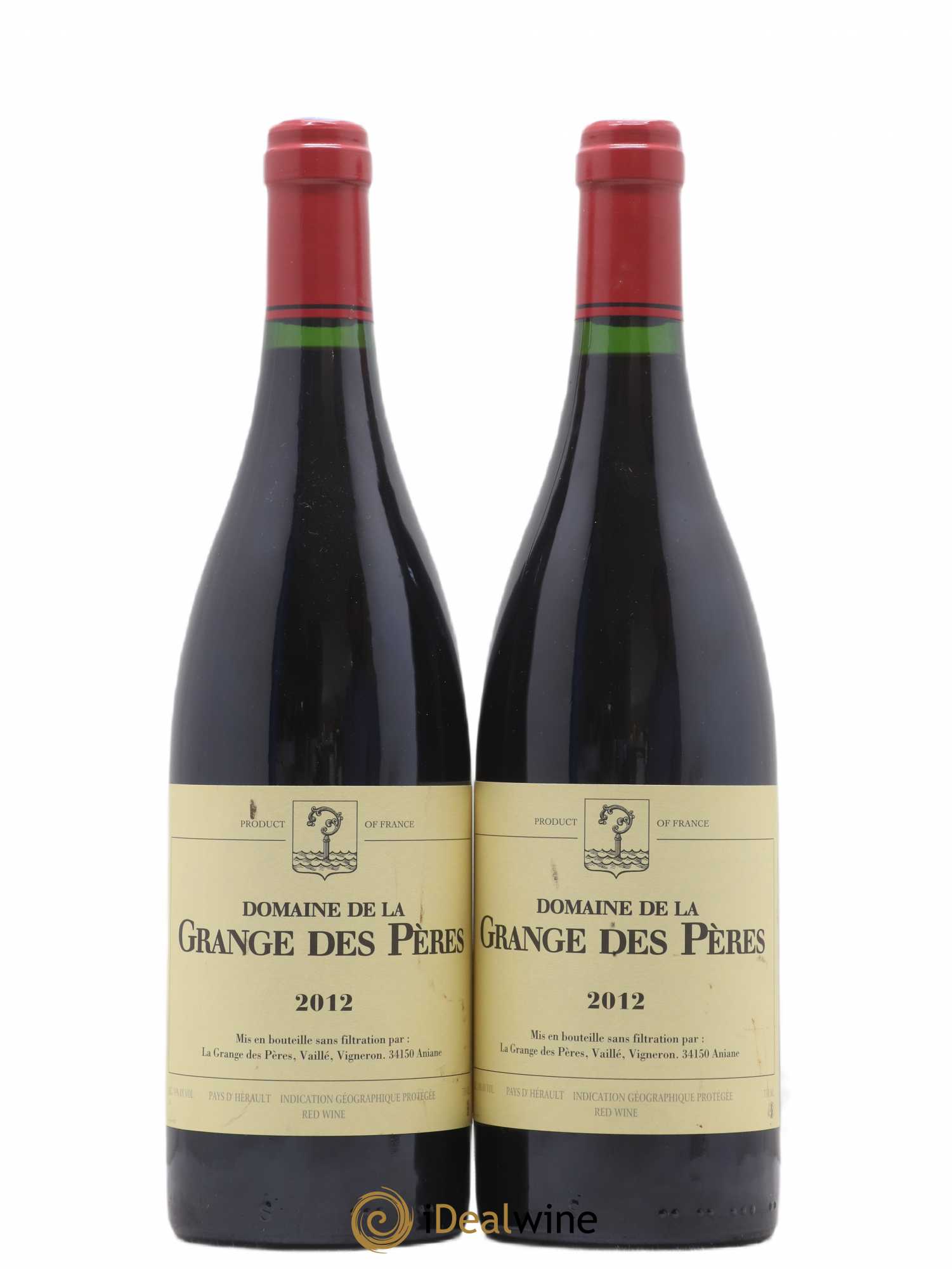 Pays d'Hérault Grange des Pères Laurent Vaillé 2012 - Lot de 2 bouteilles - 0