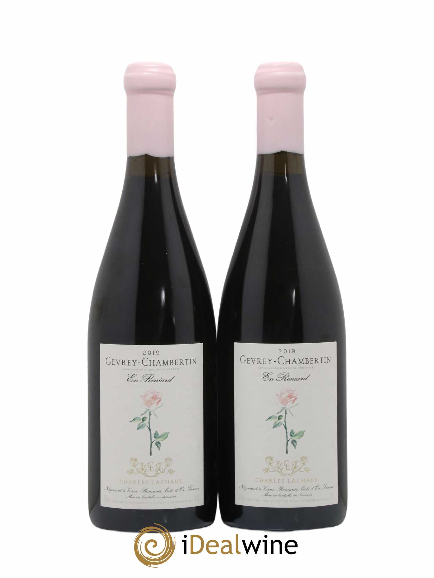 Gevrey-Chambertin En Reniard Charles Lachaux 2019 - Lot de 2 bouteilles - 0