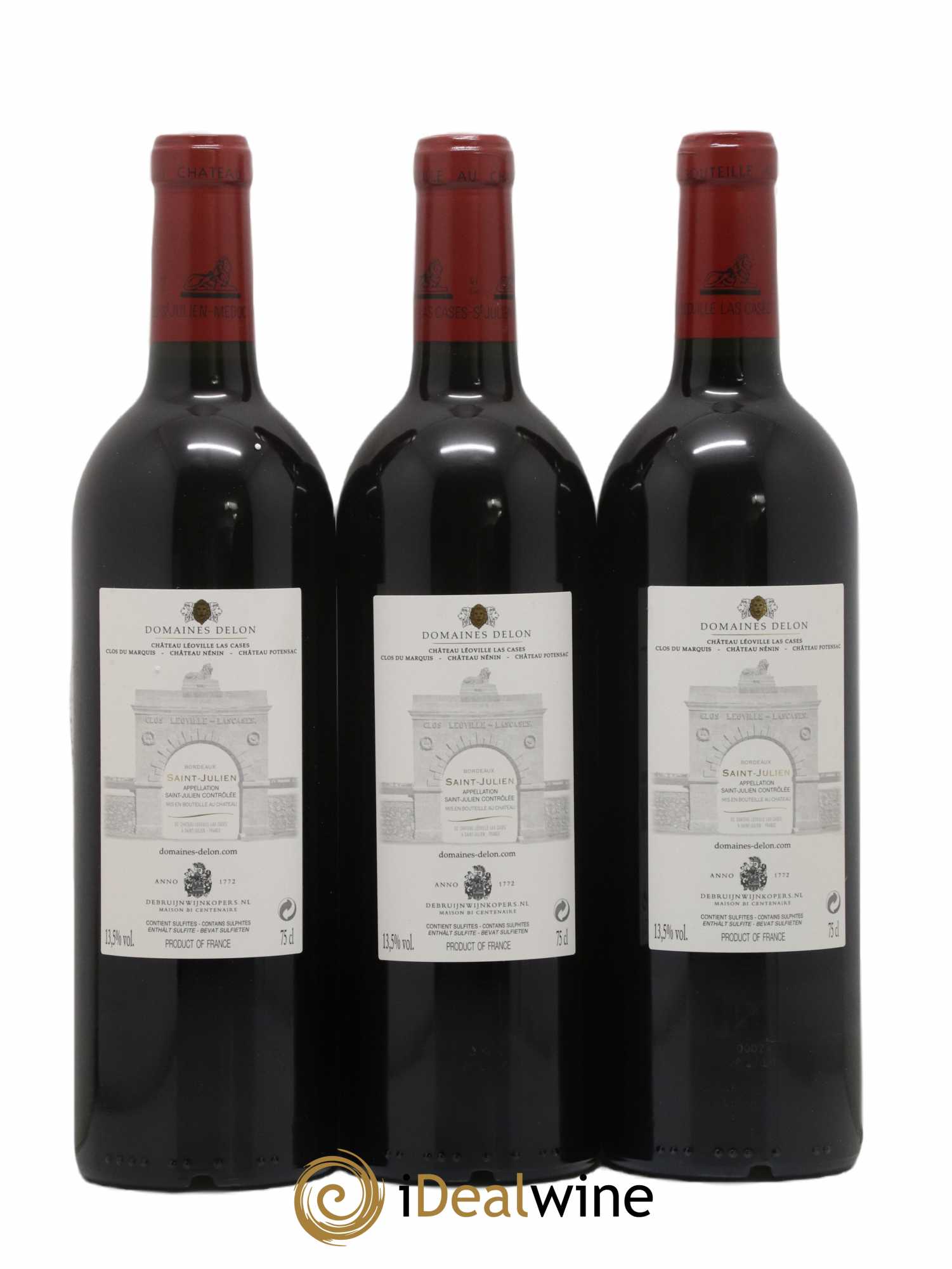 Château Léoville Las Cases 2ème Grand Cru Classé 2016 - Lot de 3 bouteilles - 1