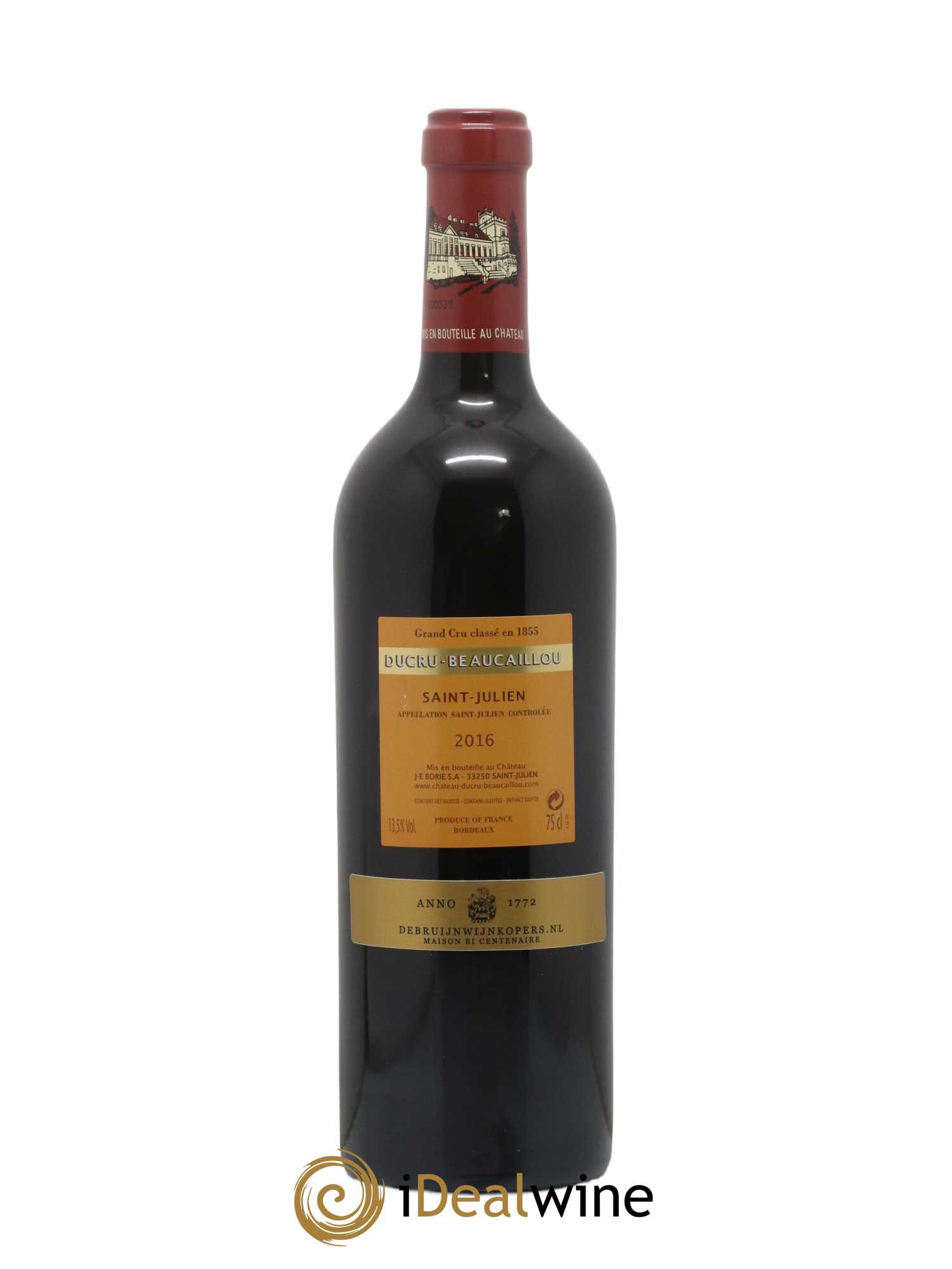 Château Ducru Beaucaillou 2ème Grand Cru Classé 2016 - Lot de 1 bouteille - 1