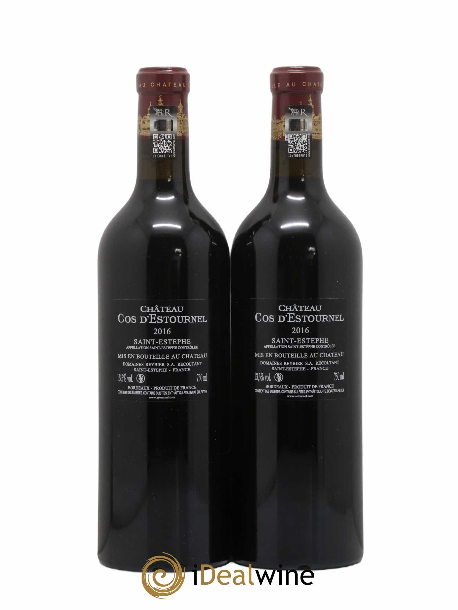 Cos d'Estournel 2ème Grand Cru Classé 2016 - Lot of 2 bottles - 1