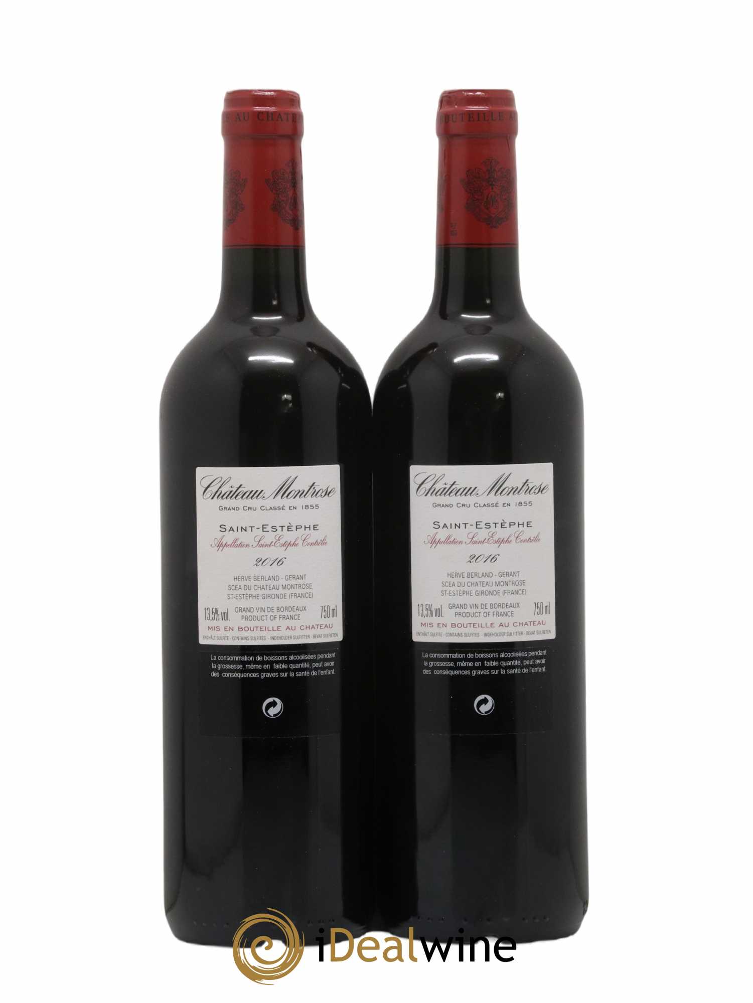 Château Montrose 2ème Grand Cru Classé 2016 - Lot de 2 bouteilles - 1