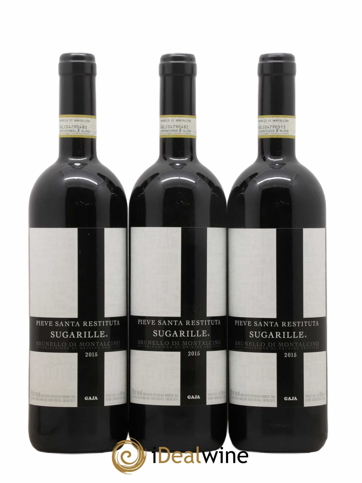 Brunello di Montalcino DOCG Pieve Santa Restituta - Sugarille Angelo Gaja 2015 - Lot de 3 bouteilles - 0