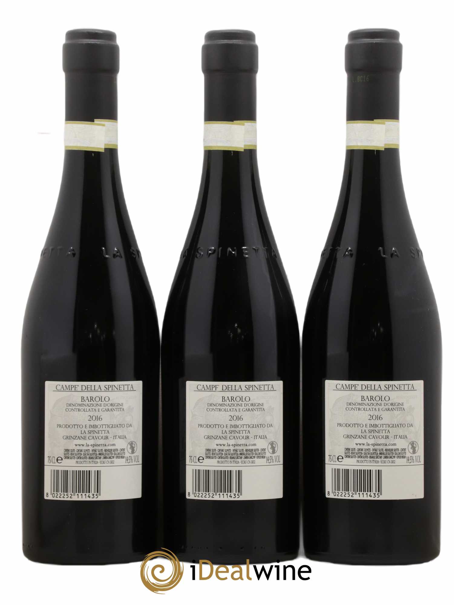 Barolo DOCG Campe La Spinetta - Giorgio Rivetti 2016 - Lotto di 3 bottiglie - 1