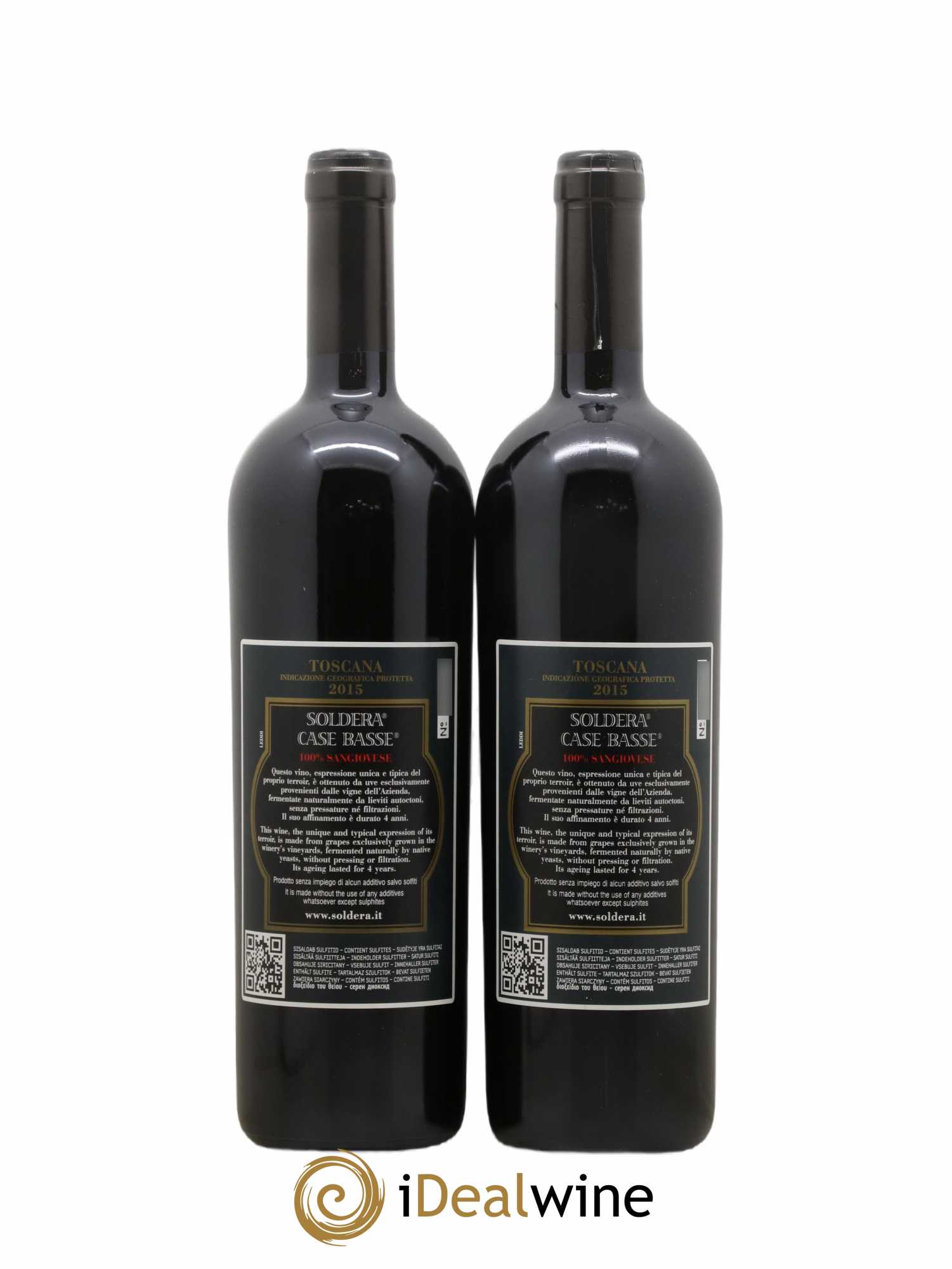 Toscana IGT Soldera Case Basse - Gianfranco Soldera 2015 - Posten von 2 Flaschen - 1