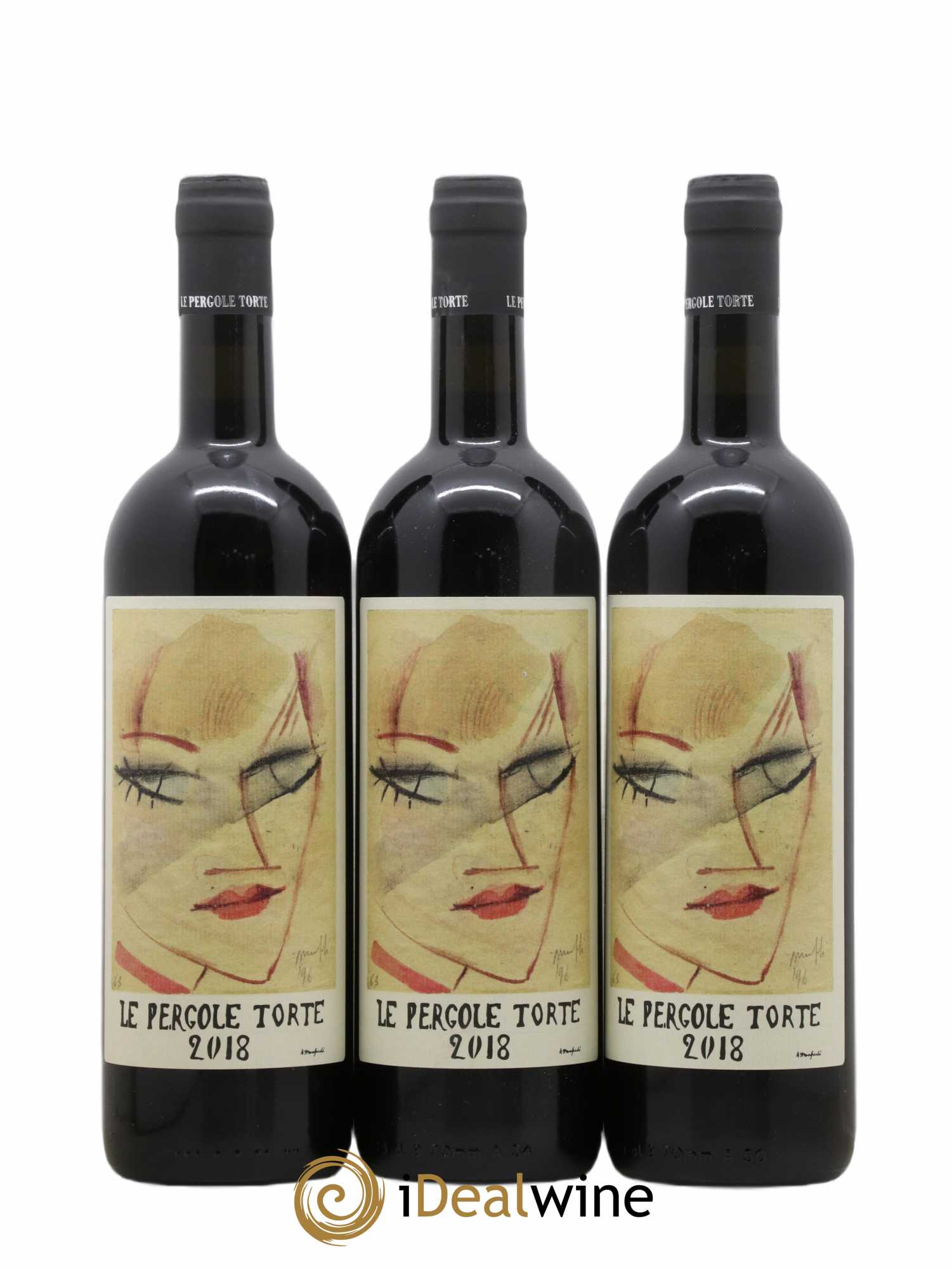 Toscana IGT Montevertine Le Pergole Torte Famille Manetti 2018 - Lot de 3 bouteilles - 0